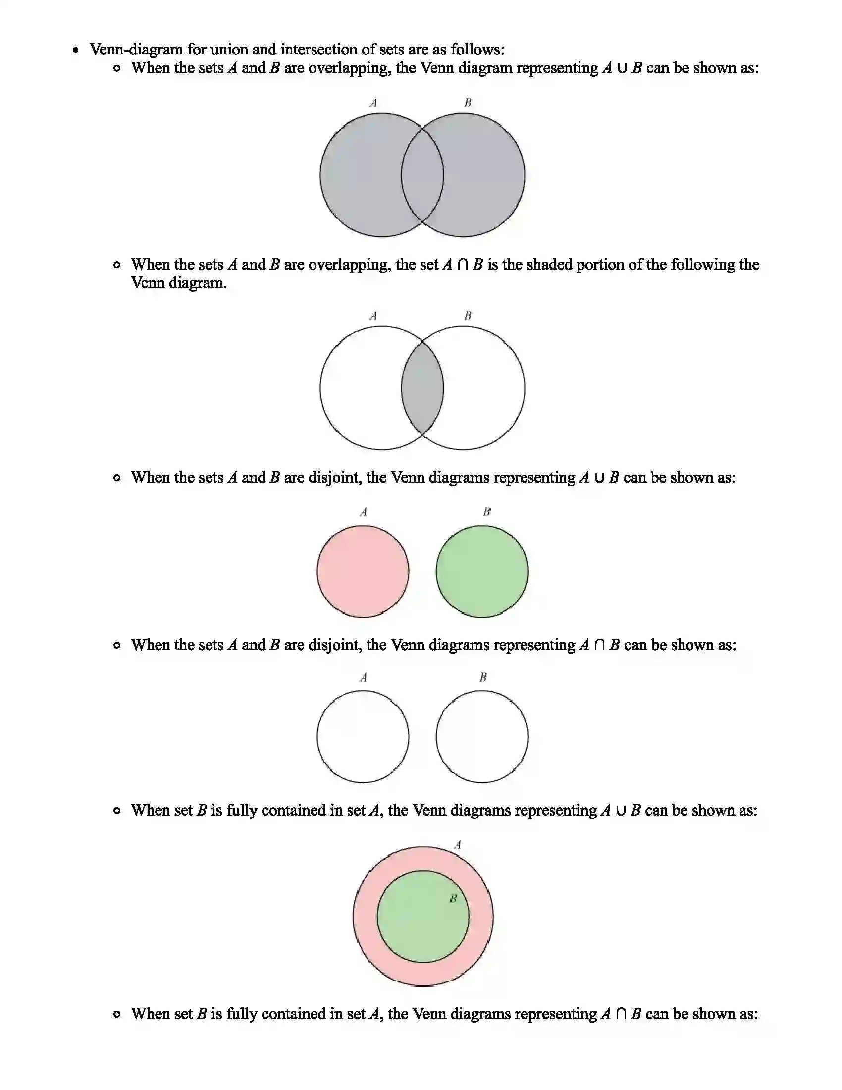 Maharashtra Board Class 11th Mathematics Part - II Sets, Relations and Functions Revision Note 5