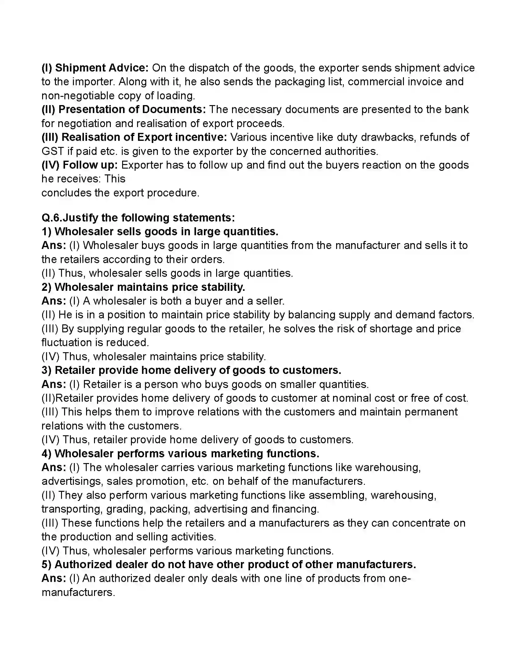 Maharashtra Board Class 11th Organisation of Commerce & Management Trade Revision Note 13