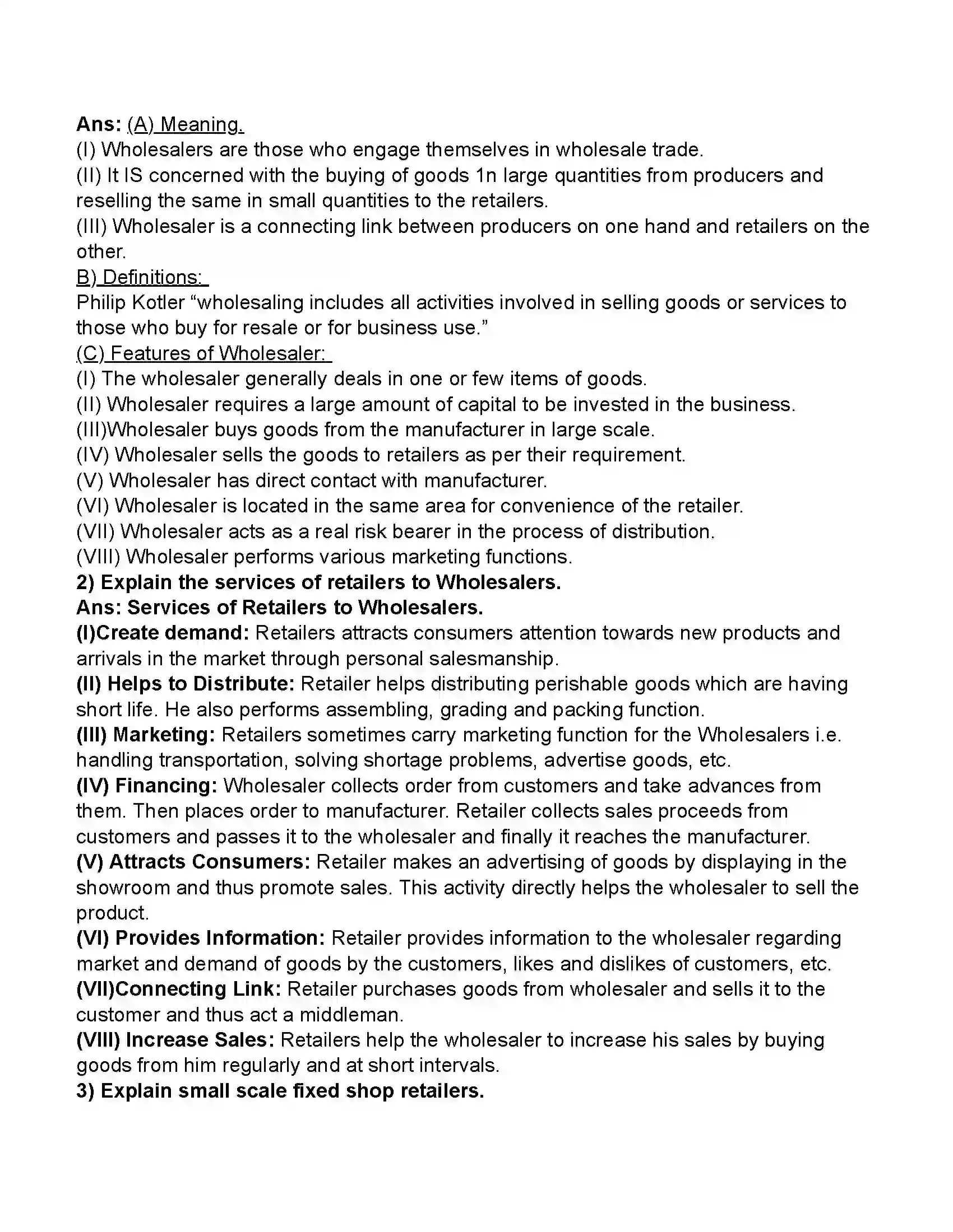 Maharashtra Board Class 11th Organisation of Commerce & Management Trade Revision Note 15