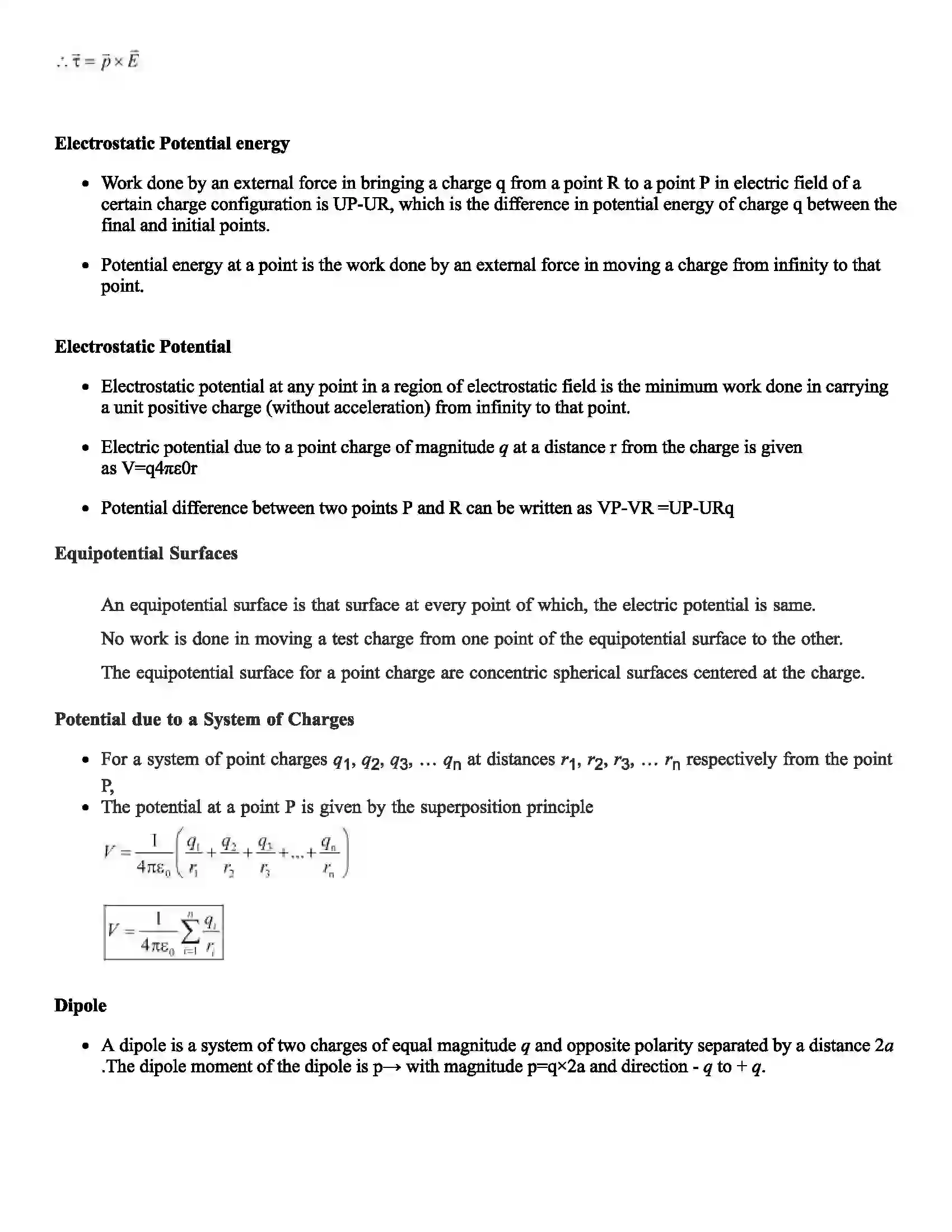 Maharashtra Board Class 11th Physics Electrostatics Revision Note 3