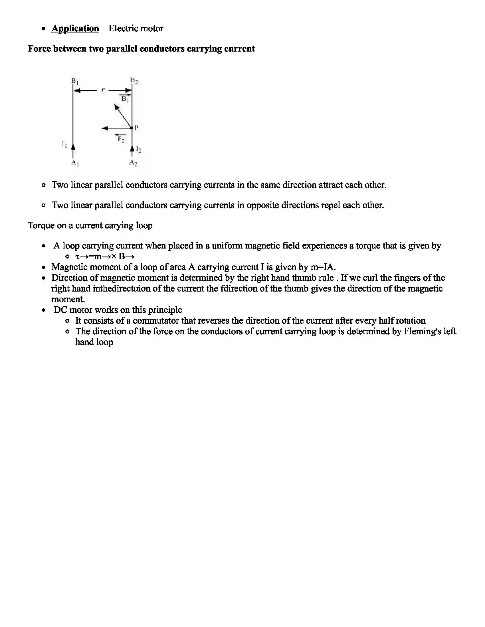 Maharashtra Board Class 11th Physics Magnetic Effect of an Electric Current Revision Note 3