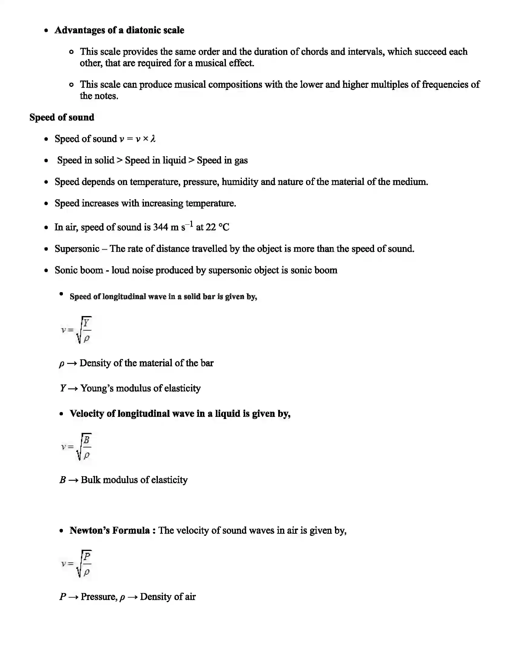 Maharashtra Board Class 11th Physics Sound Waves Revision Note 3