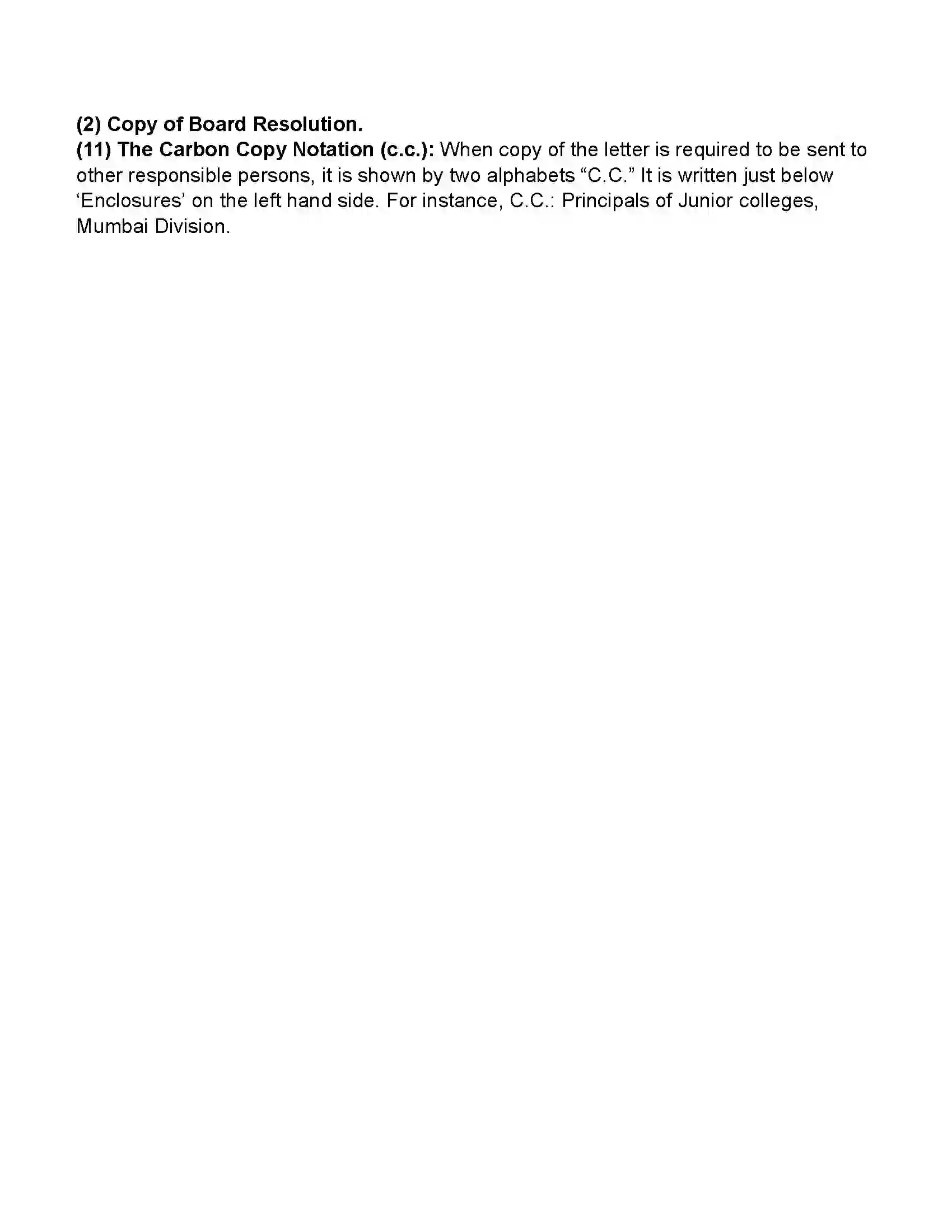 Maharashtra Board Class 11th Secretarial Practice Business Communication Skills of Secretary Revision Note 13