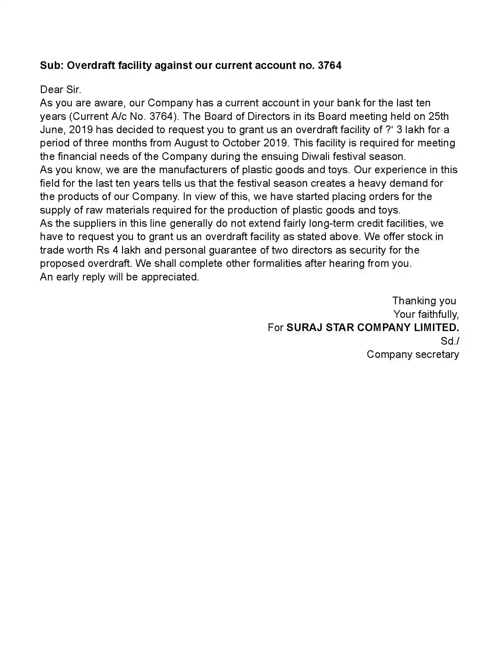 Maharashtra Board Class 11th Secretarial Practice Corresponding With Banks (Letters) Revision Note 5
