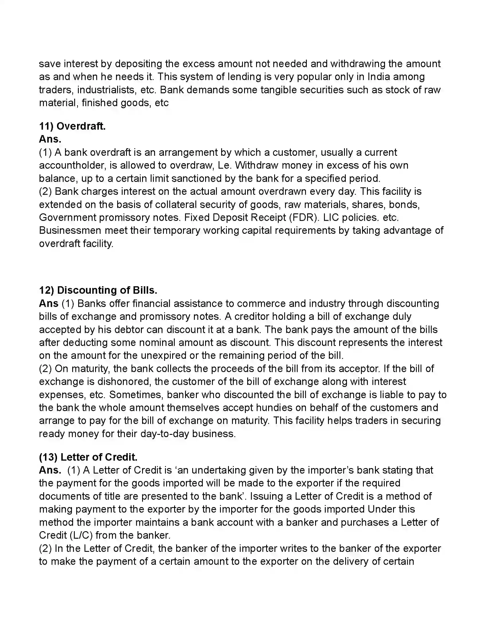 Maharashtra Board Class 11th Secretarial Practice Corresponding With Banks Revision Note 8