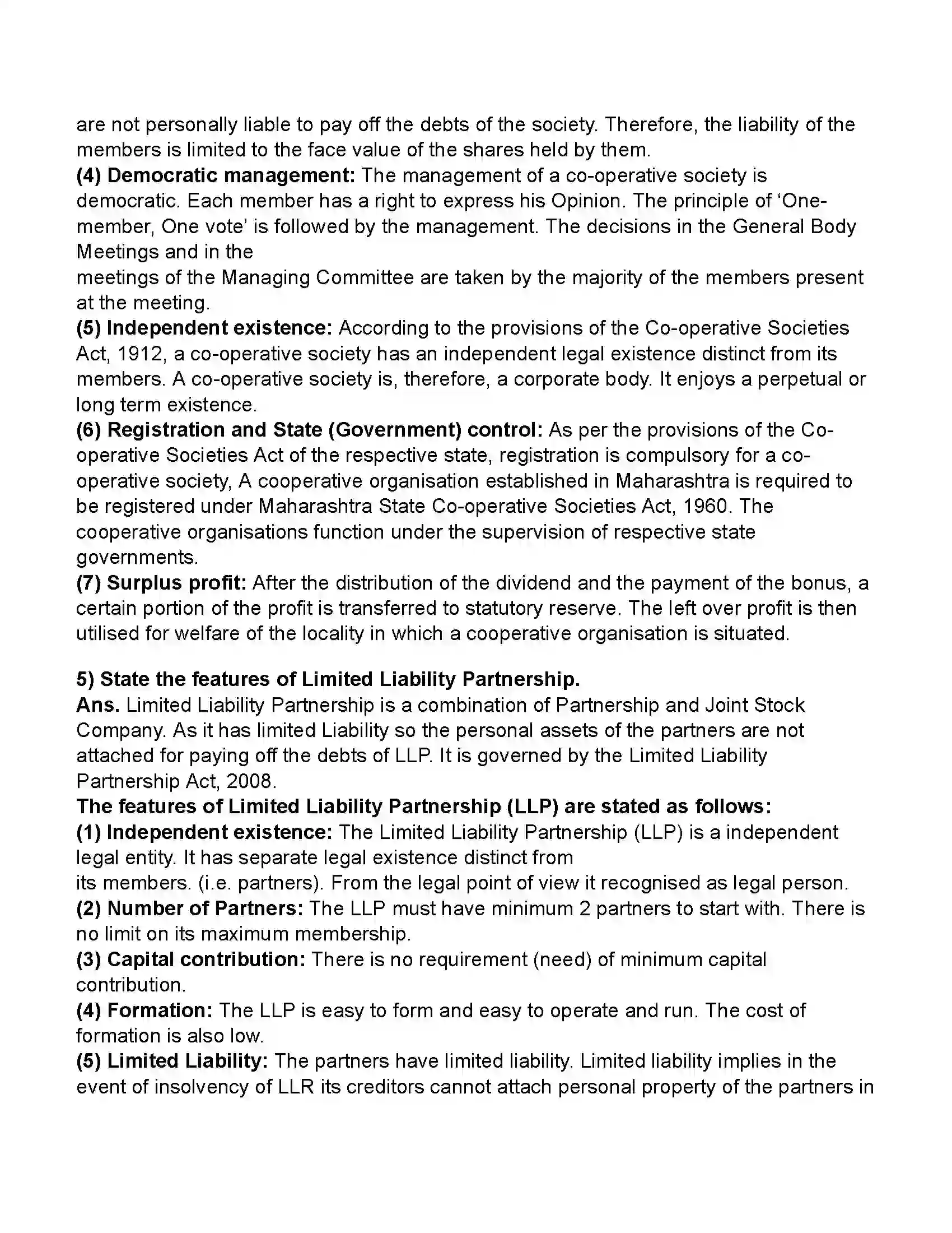 Maharashtra Board Class 11th Secretarial Practice Joint Stock Company Revision Note 20
