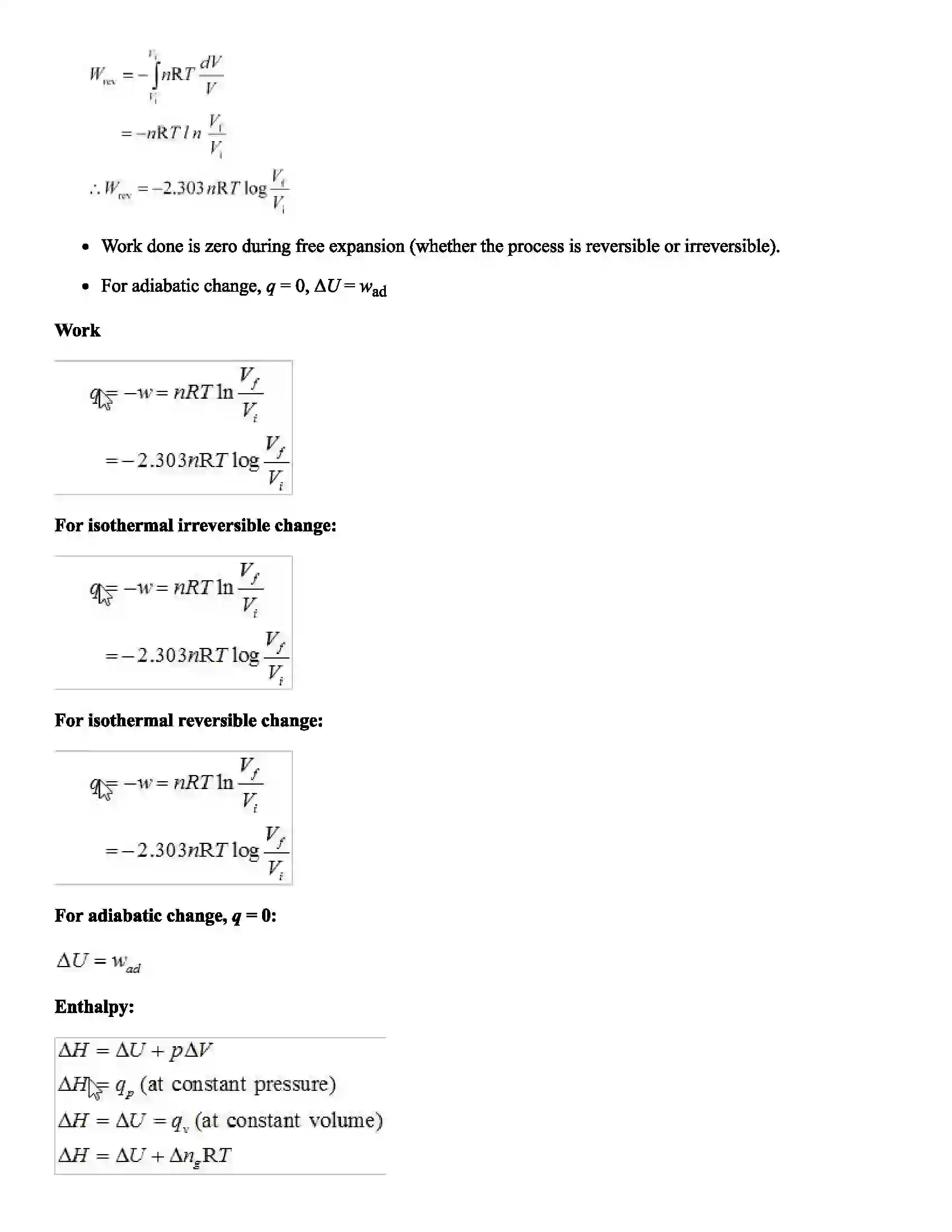Maharashtra Board Class 12th Chemistry Chemical Thermodynamics and Energetic Revision Note 2