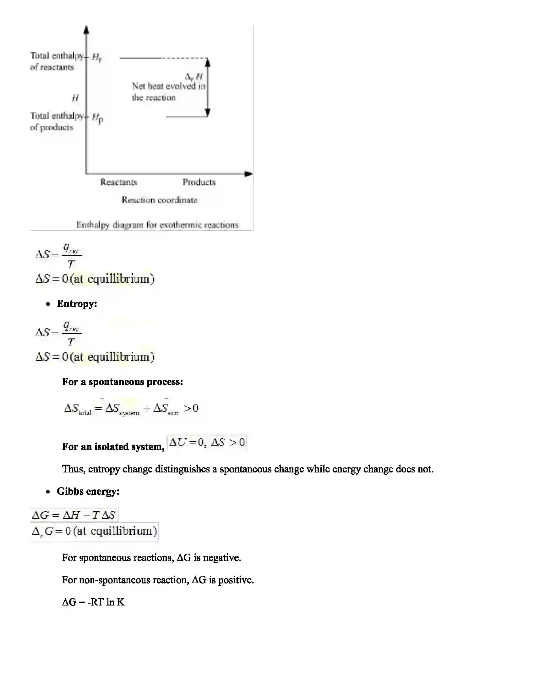 Maharashtra Board Class 12th Chemistry Chemical Thermodynamics and Energetic Revision Note 5