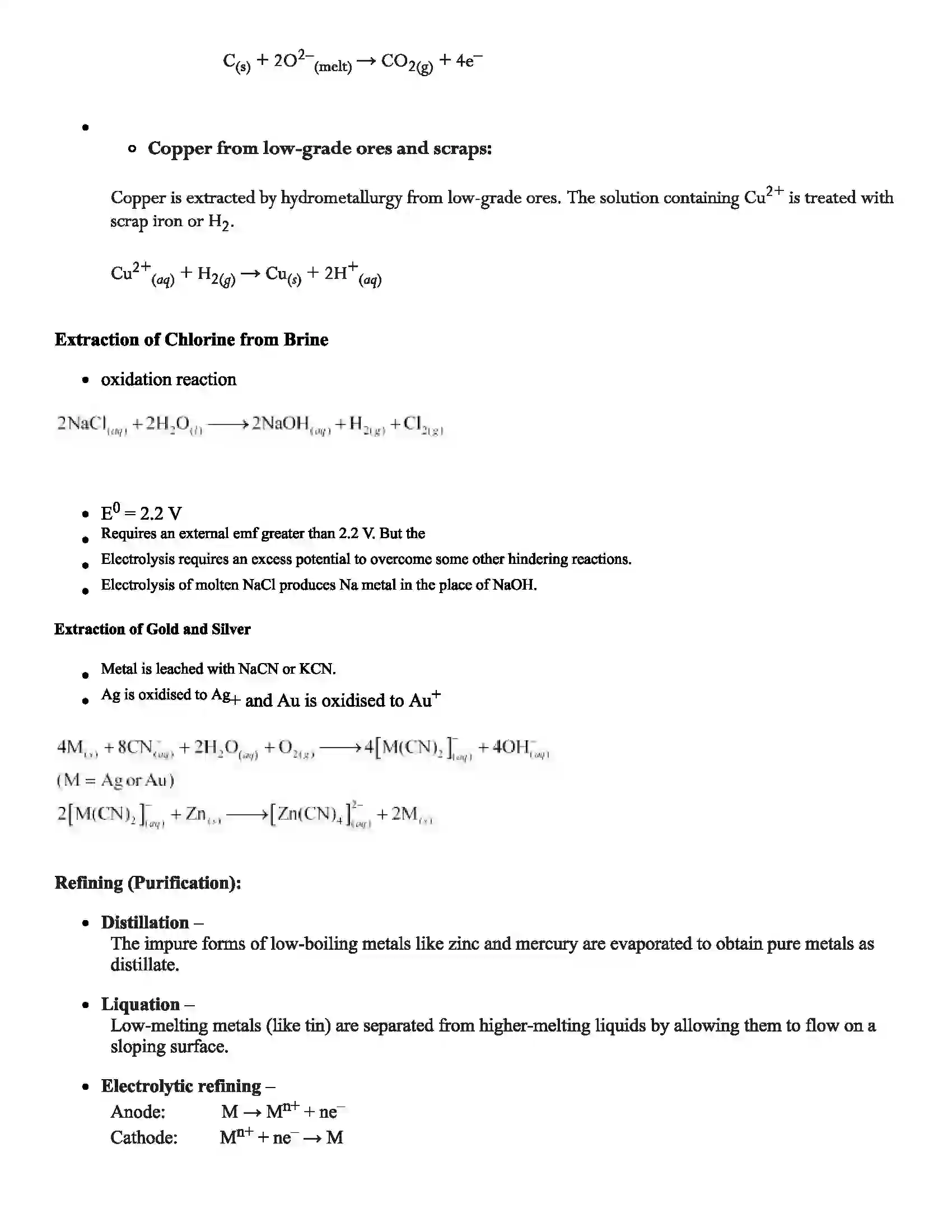 Maharashtra Board Class 12th Chemistry General Principles & Processes of Isolation of Elements Revision Note 5