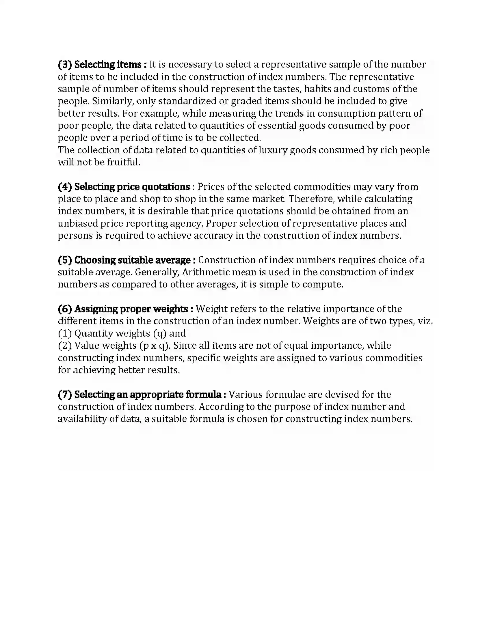 Maharashtra Board Class 12th Economics Index Numbers Revision Note 13