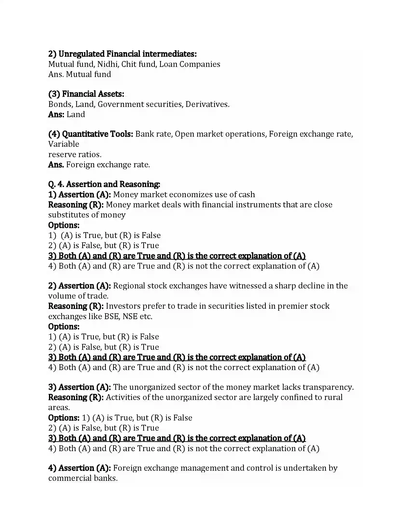 Maharashtra Board Class 12th Economics Money Market and Capital Market in India Revision Note 2