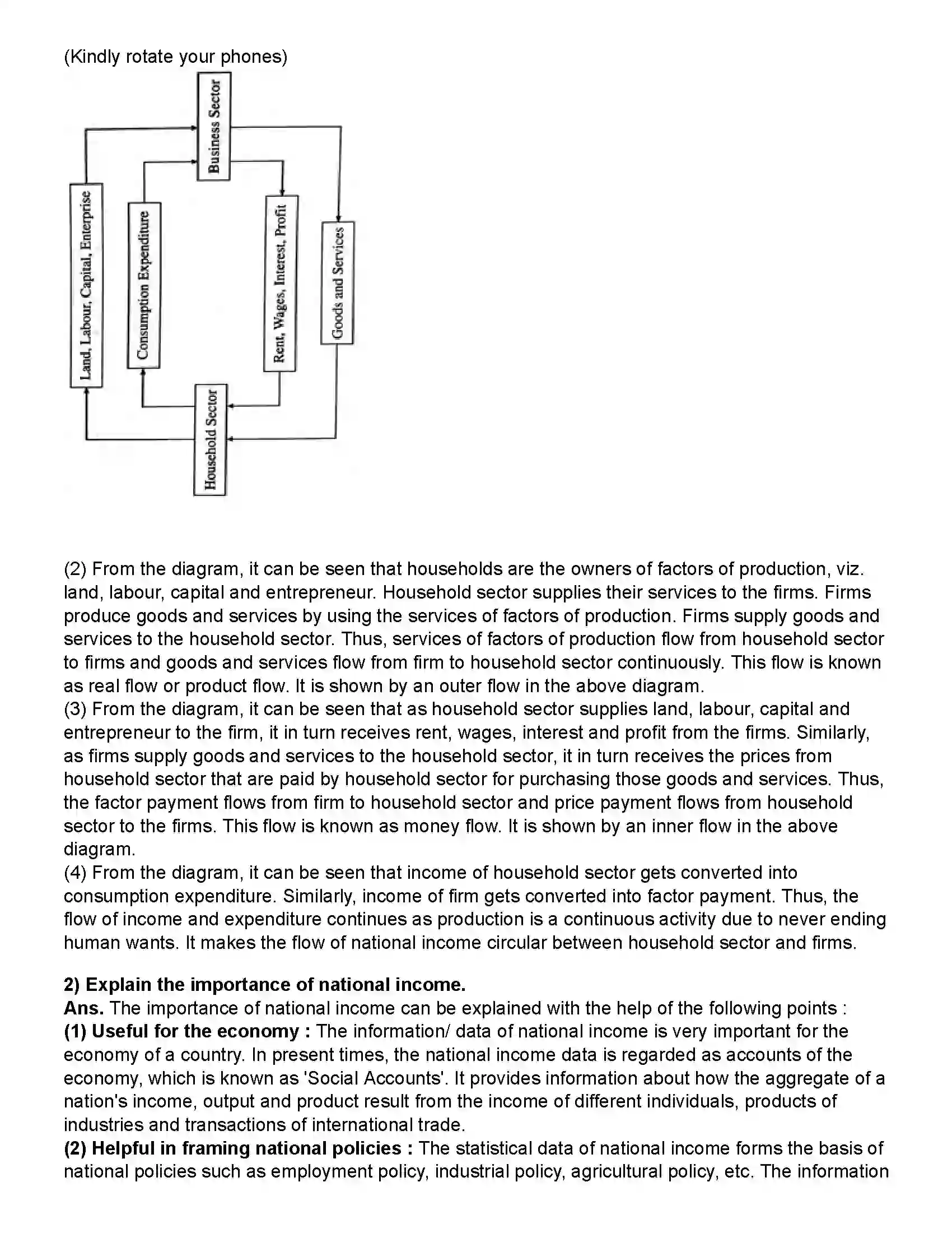 Maharashtra Board Class 12th Economics National Income Revision Note 3