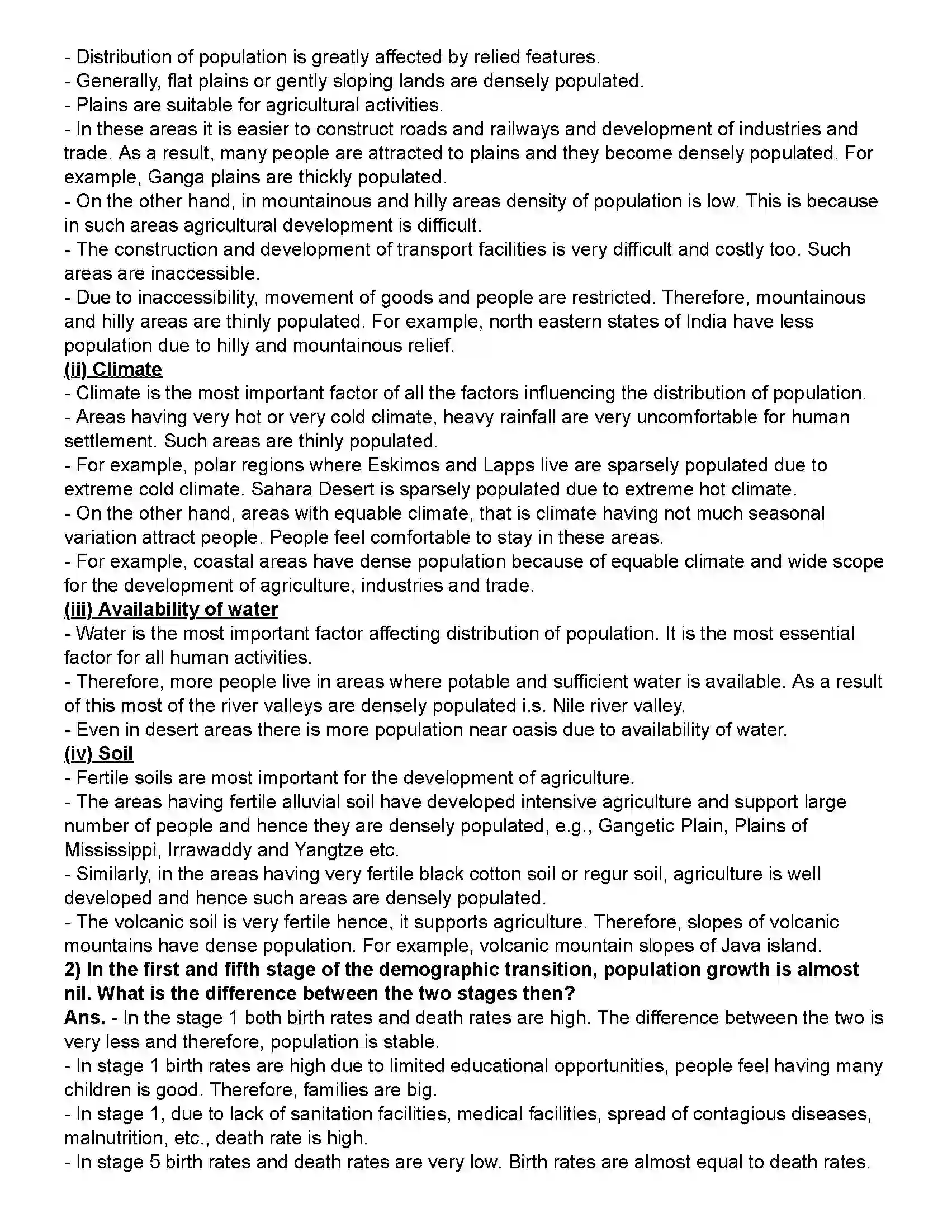 Maharashtra Board Class 12th Geography Population - Part 1 Revision Note 4