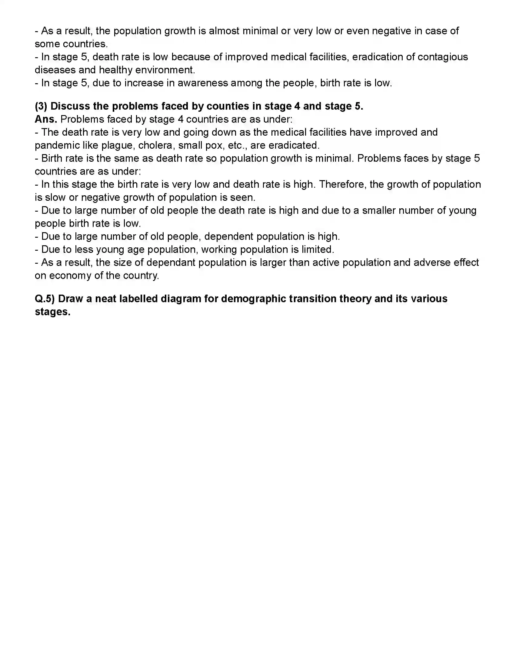 Maharashtra Board Class 12th Geography Population - Part 1 Revision Note 5