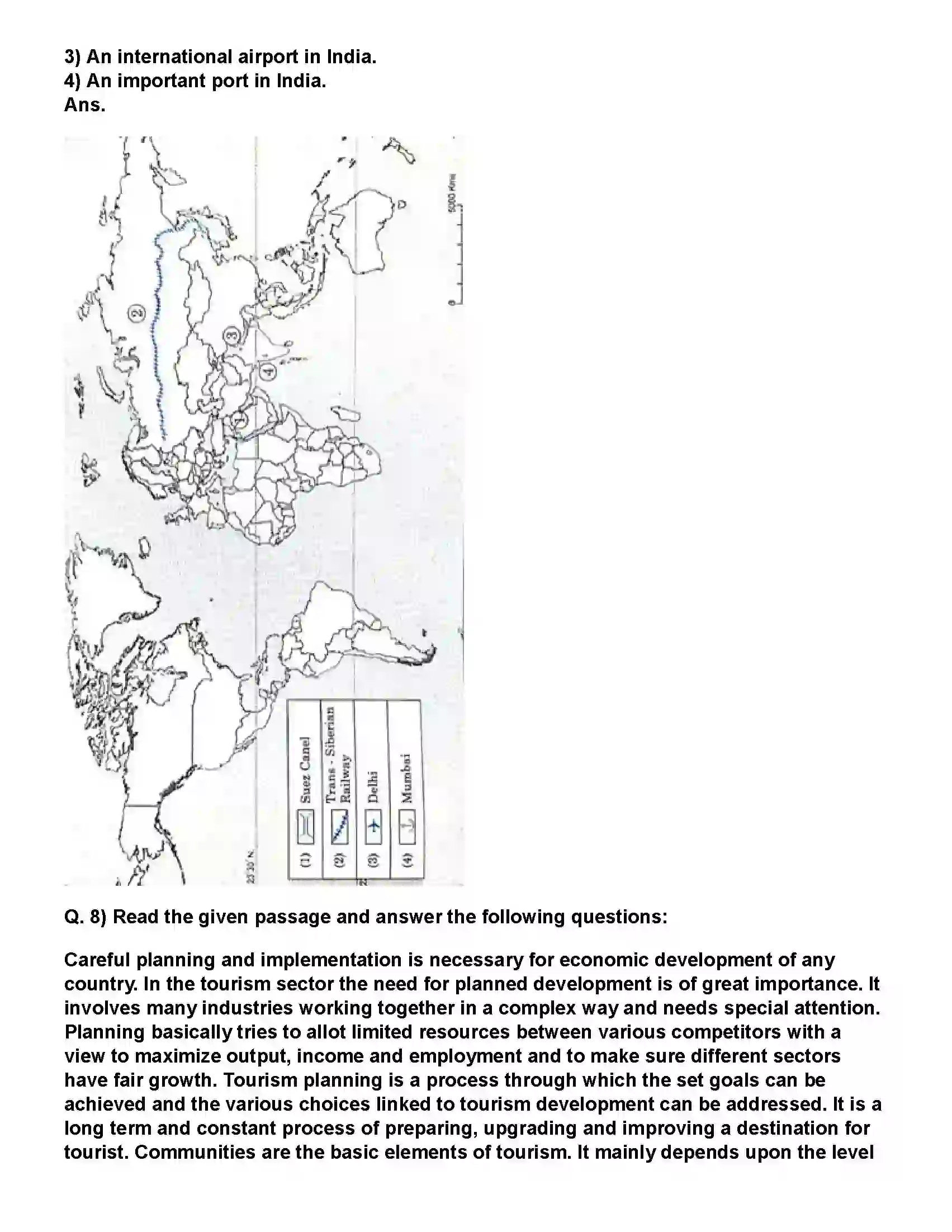 Maharashtra Board Class 12th Geography Tertiary Economic Activities Revision Note 6