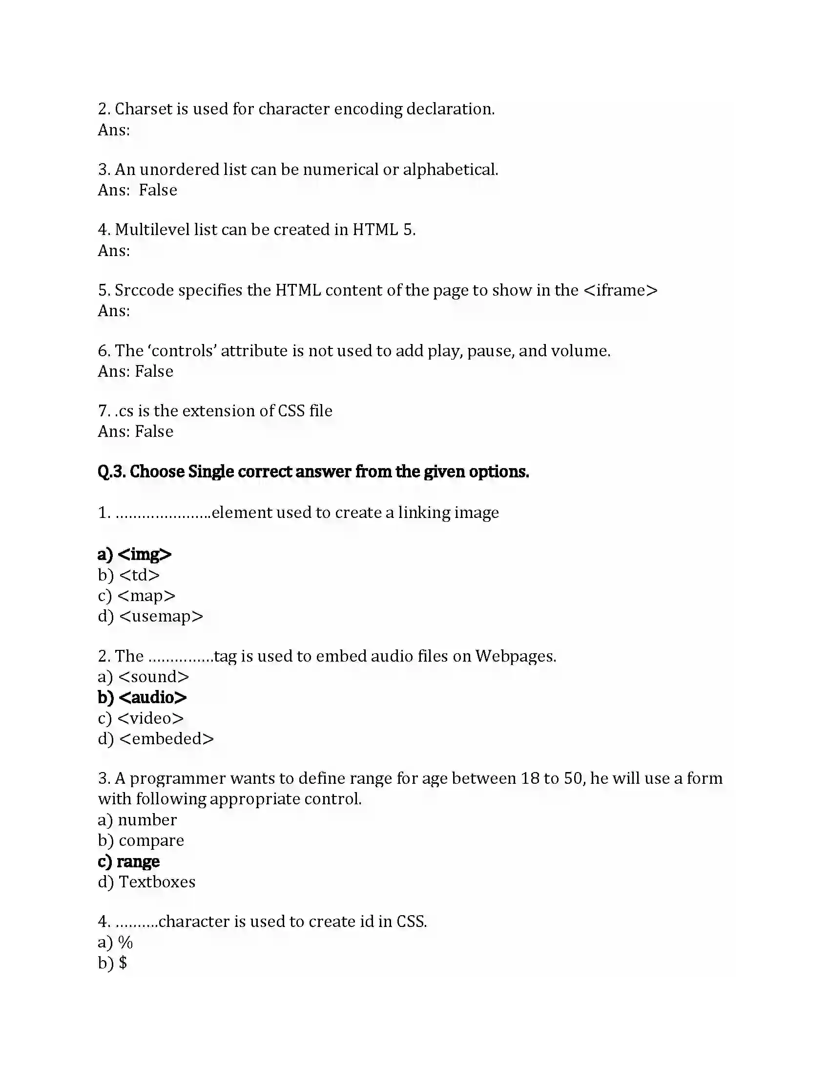 Maharashtra Board Class 12th Infromation Technology Advance Web Designing Revision Note 2