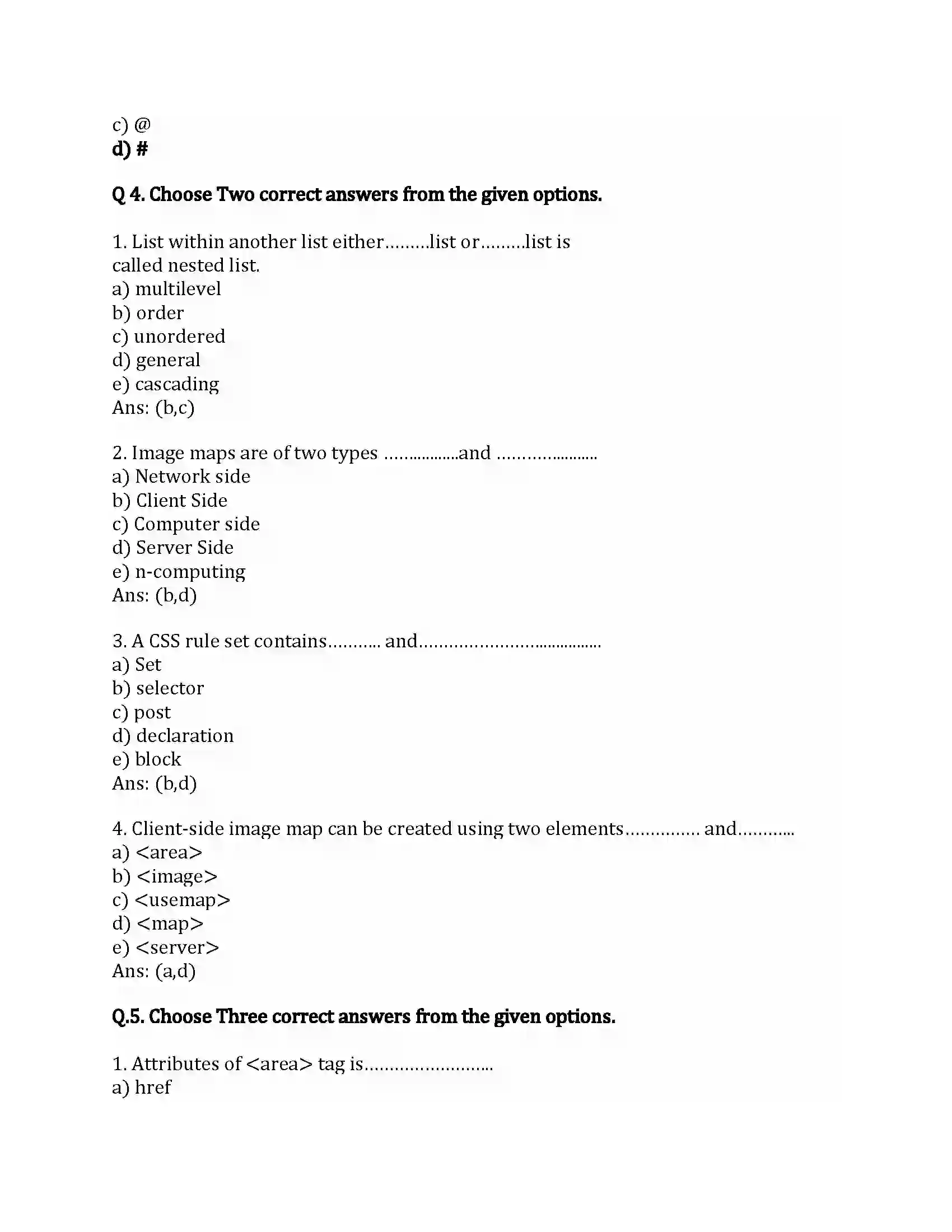Maharashtra Board Class 12th Infromation Technology Advance Web Designing Revision Note 3