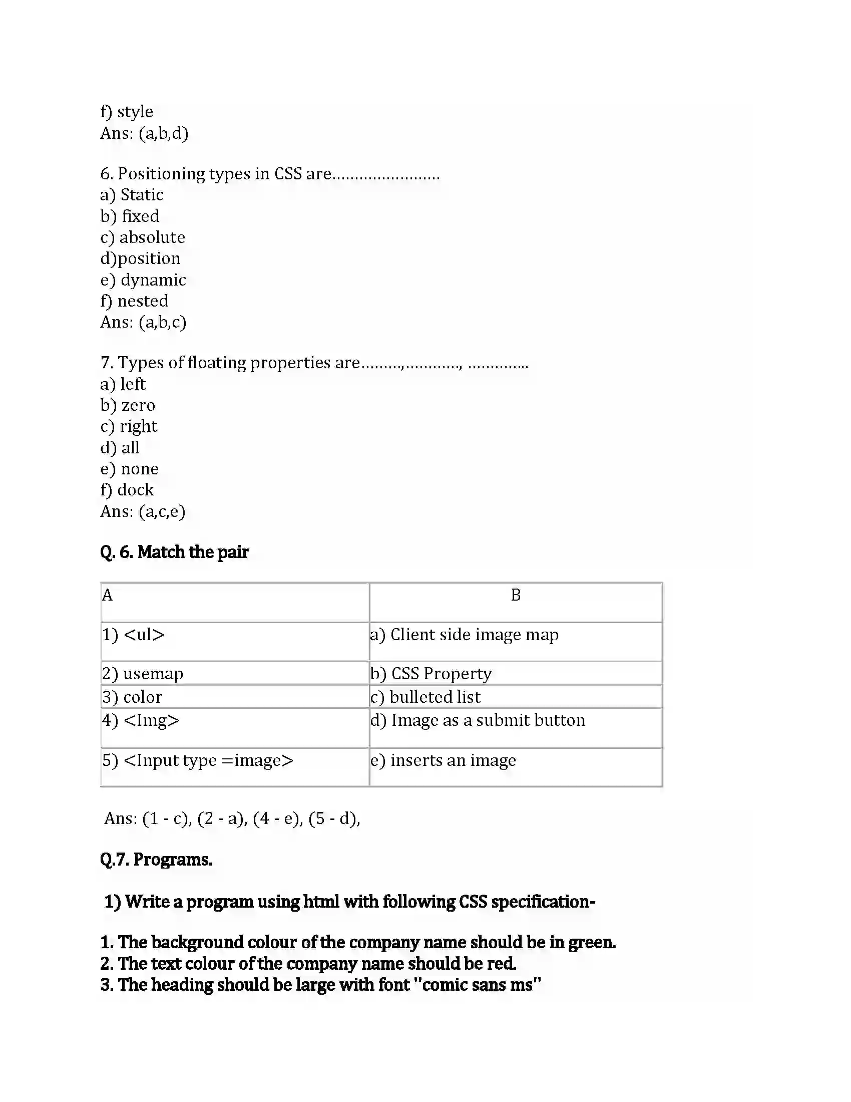 Maharashtra Board Class 12th Infromation Technology Advance Web Designing Revision Note 5