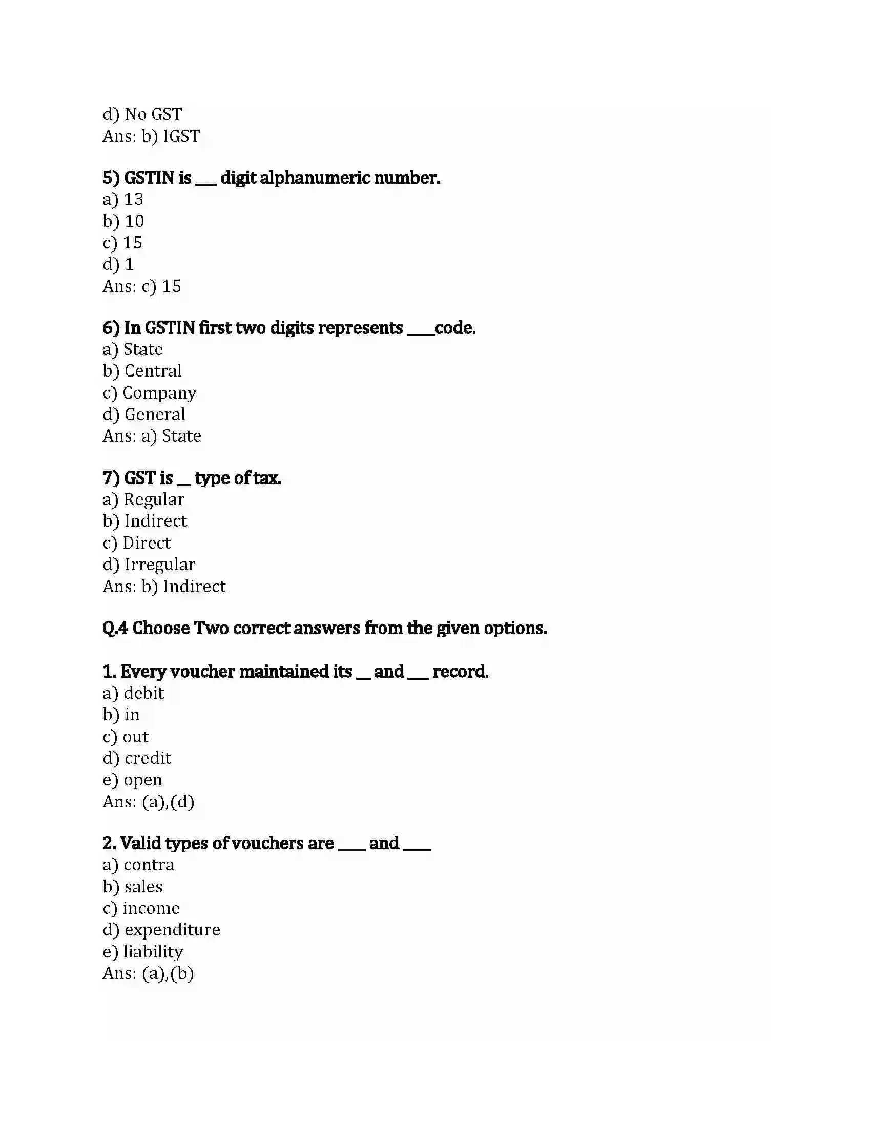 Maharashtra Board Class 12th Infromation Technology Computer used Accounting with GST Revision Note 3