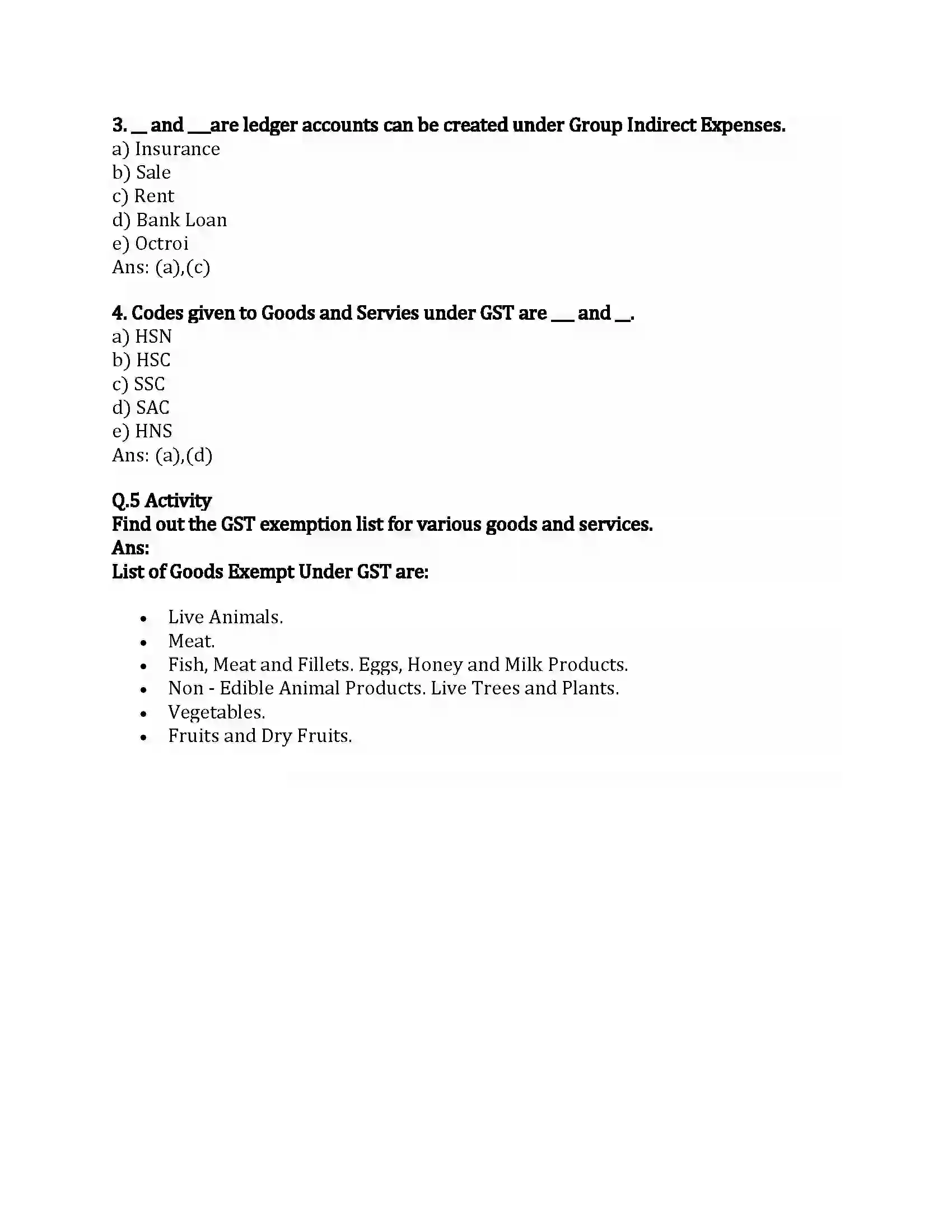 Maharashtra Board Class 12th Infromation Technology Computer used Accounting with GST Revision Note 4