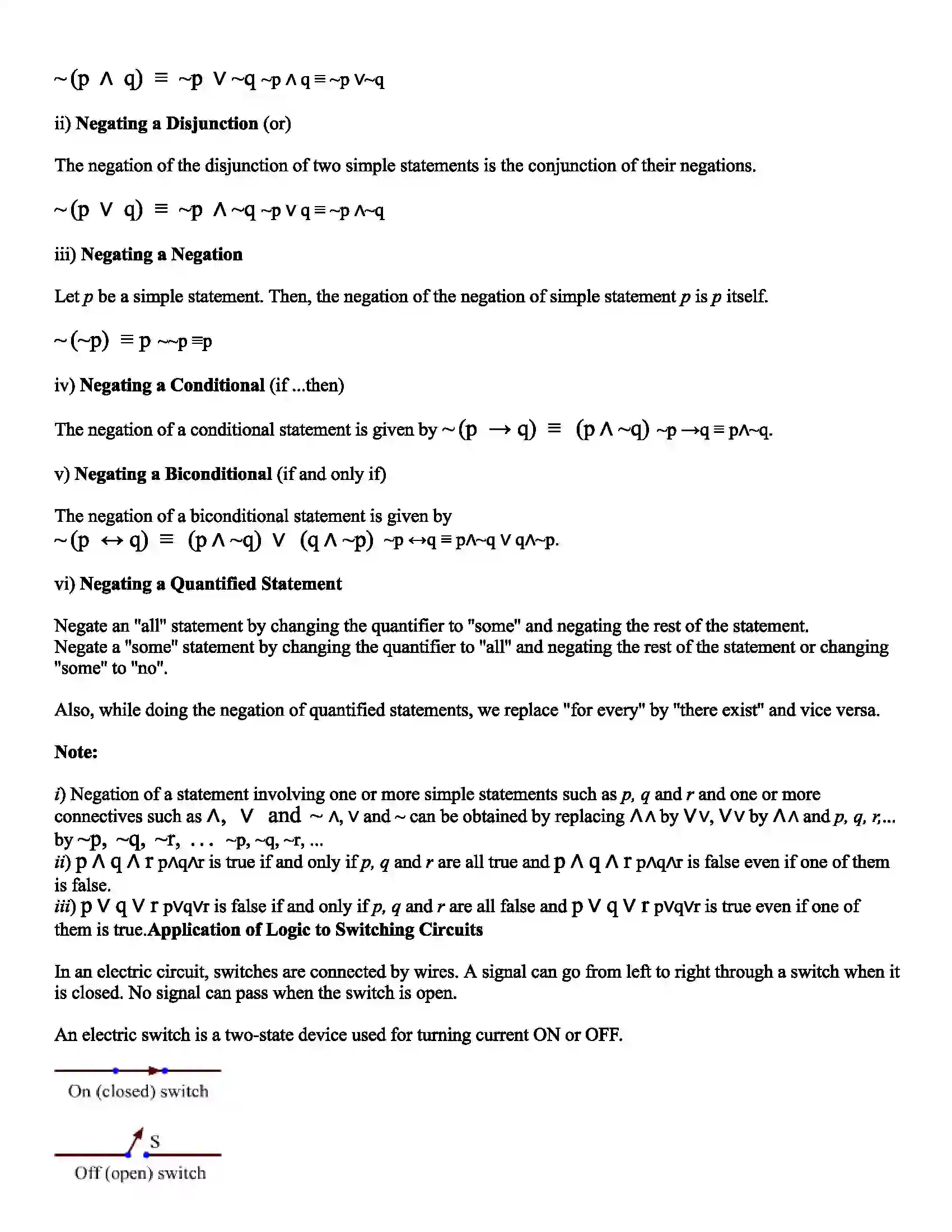 Maharashtra Board Class 12th Mathematics Mathematical Logic Revision Note 5