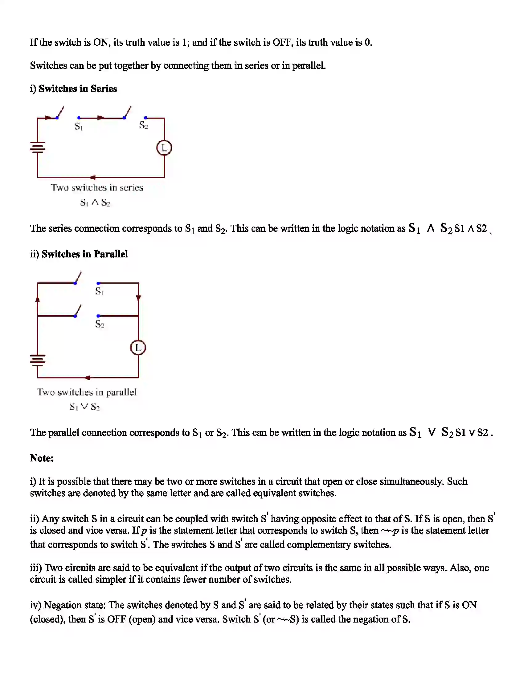 Maharashtra Board Class 12th Mathematics Mathematical Logic Revision Note 6