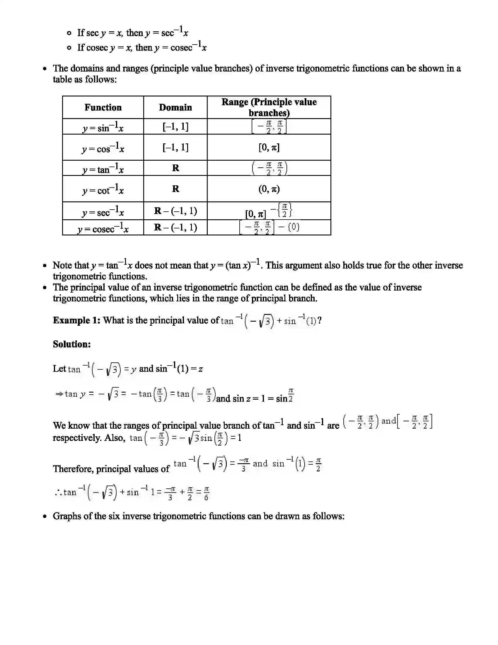 Maharashtra Board Class 12th Mathematics Trigonometric Functions Revision Note 8