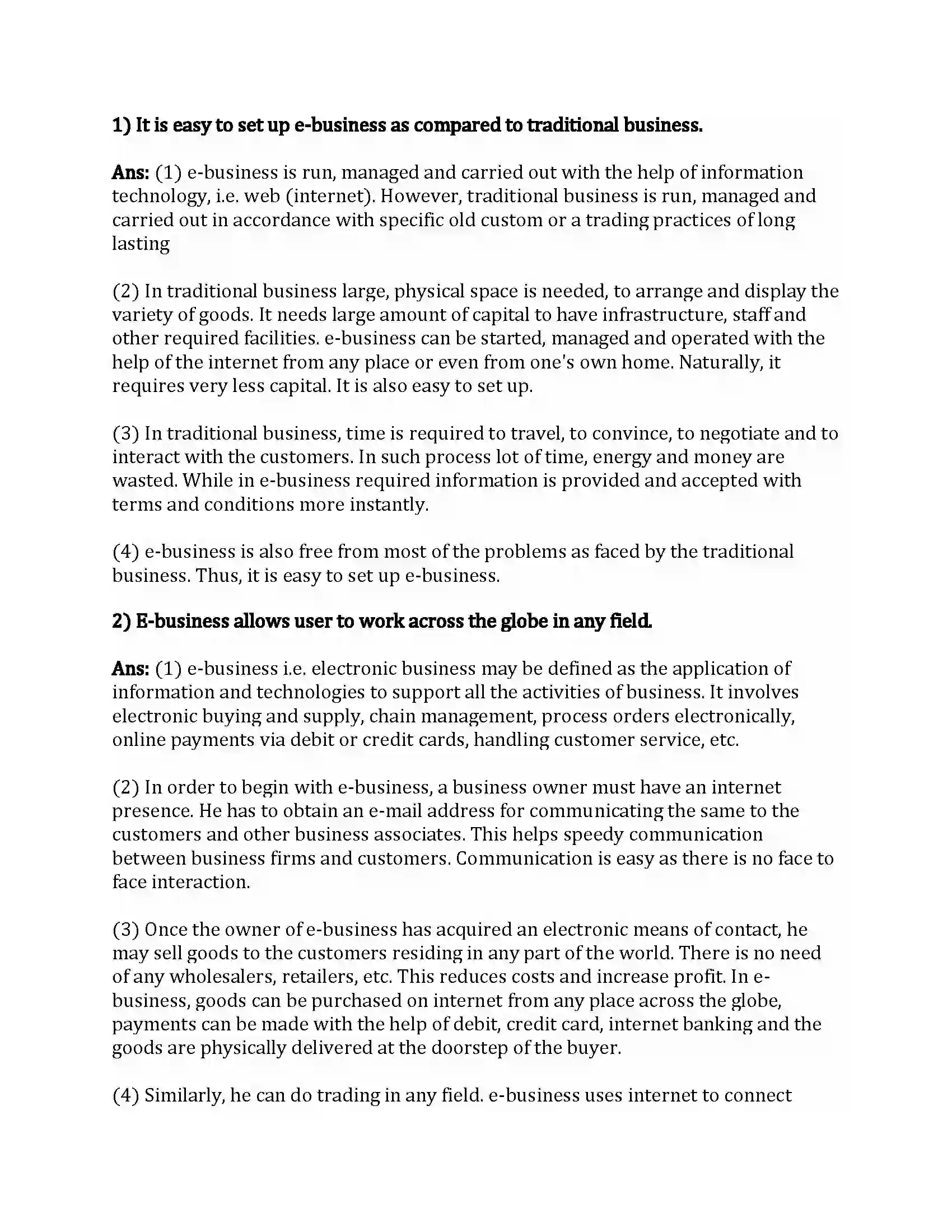 Maharashtra Board Class 12th Organization of Commerce & Management Emerging Modes of Business Revision Note 12