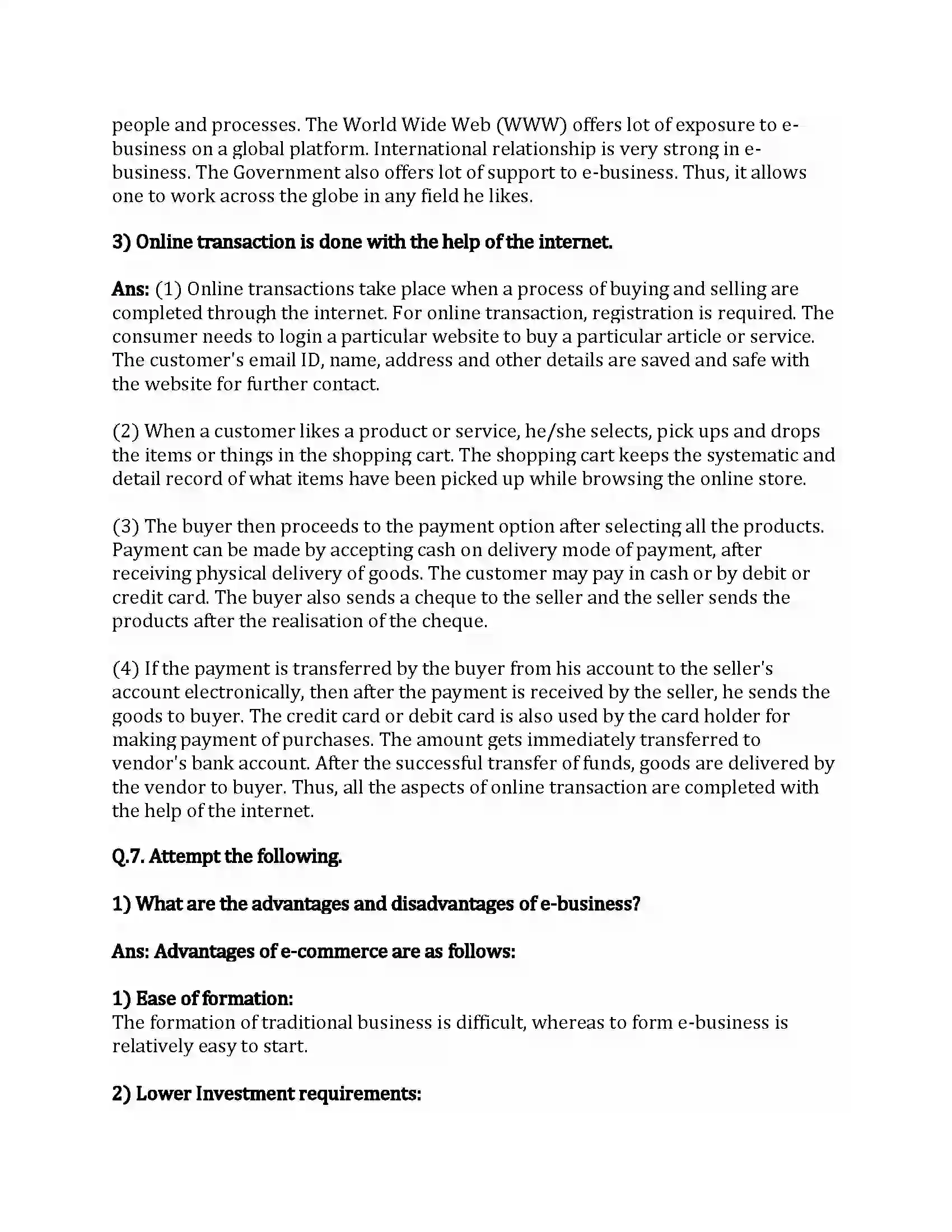 Maharashtra Board Class 12th Organization of Commerce & Management Emerging Modes of Business Revision Note 13