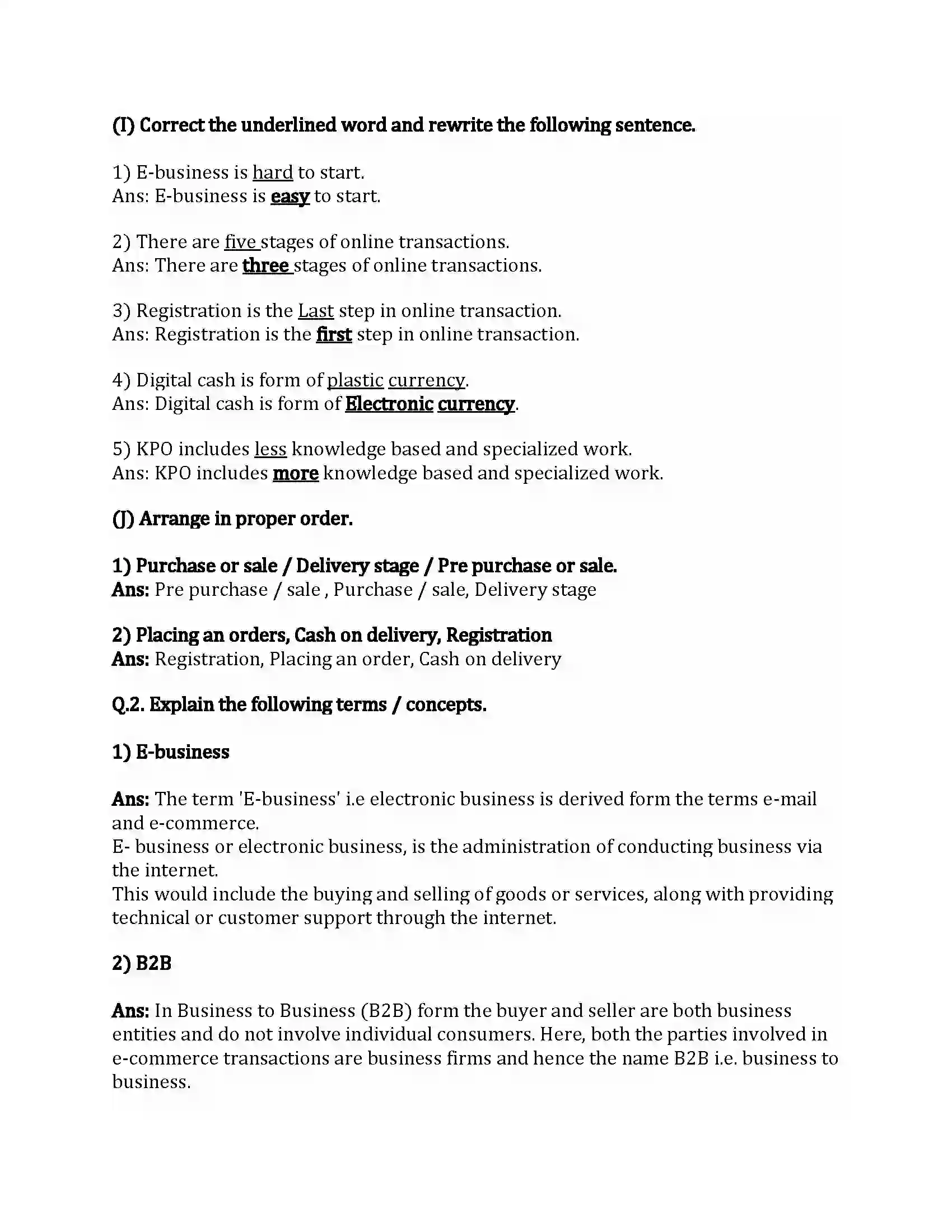 Maharashtra Board Class 12th Organization of Commerce & Management Emerging Modes of Business Revision Note 5