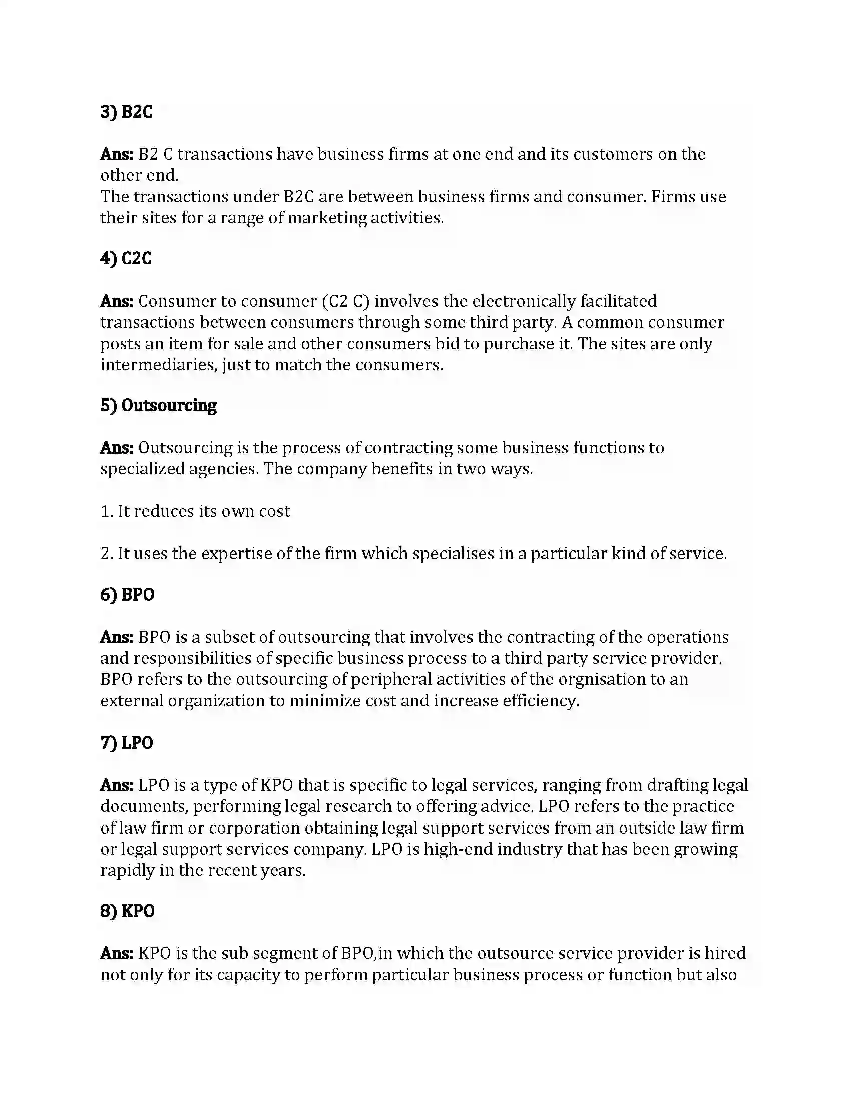 Maharashtra Board Class 12th Organization of Commerce & Management Emerging Modes of Business Revision Note 6