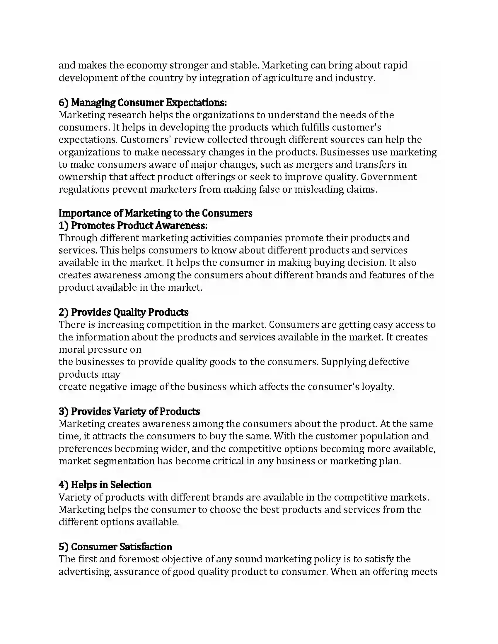 Maharashtra Board Class 12th Organization of Commerce & Management Marketing Revision Note 26