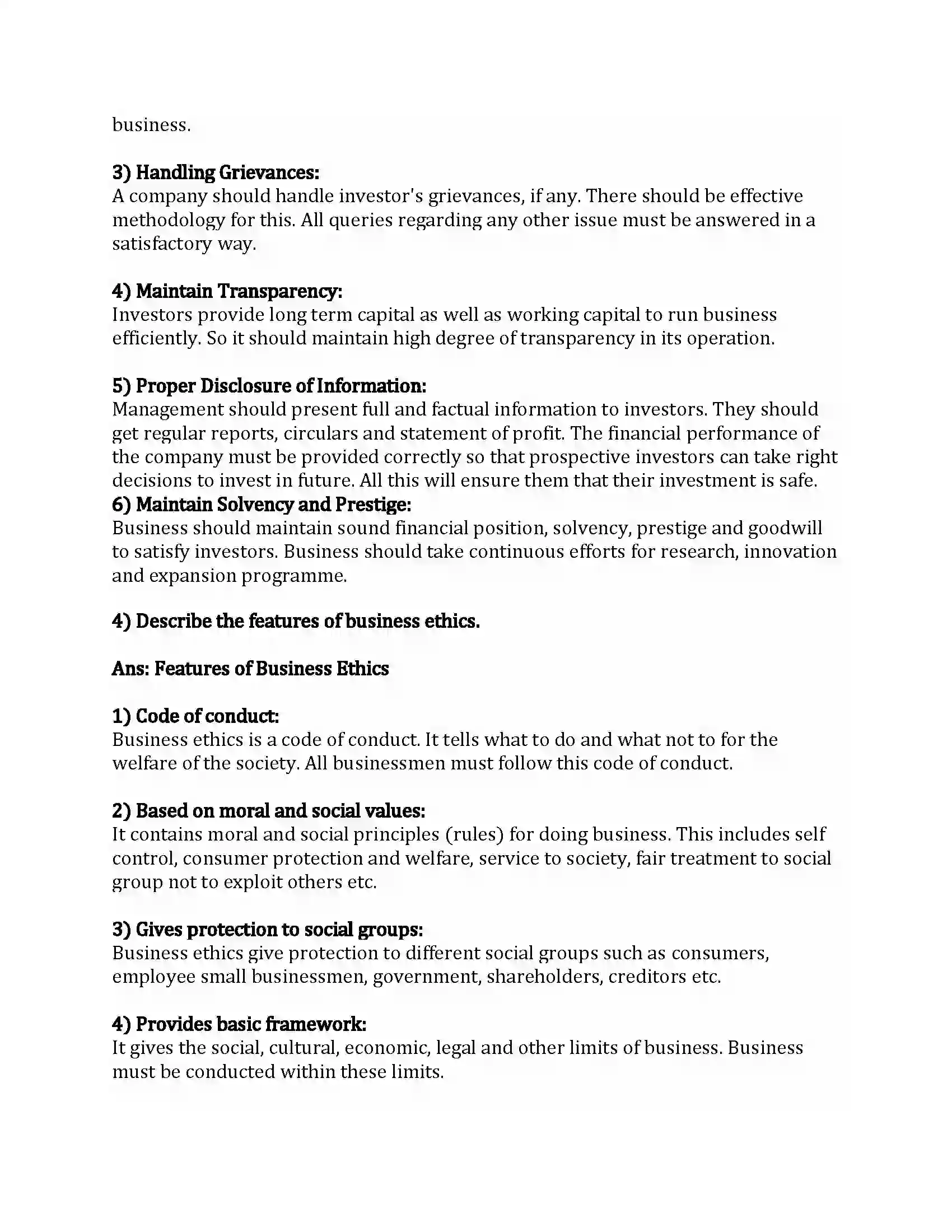 Maharashtra Board Class 12th Organization of Commerce & Management Social Responsibilities of Business Revision Note 18