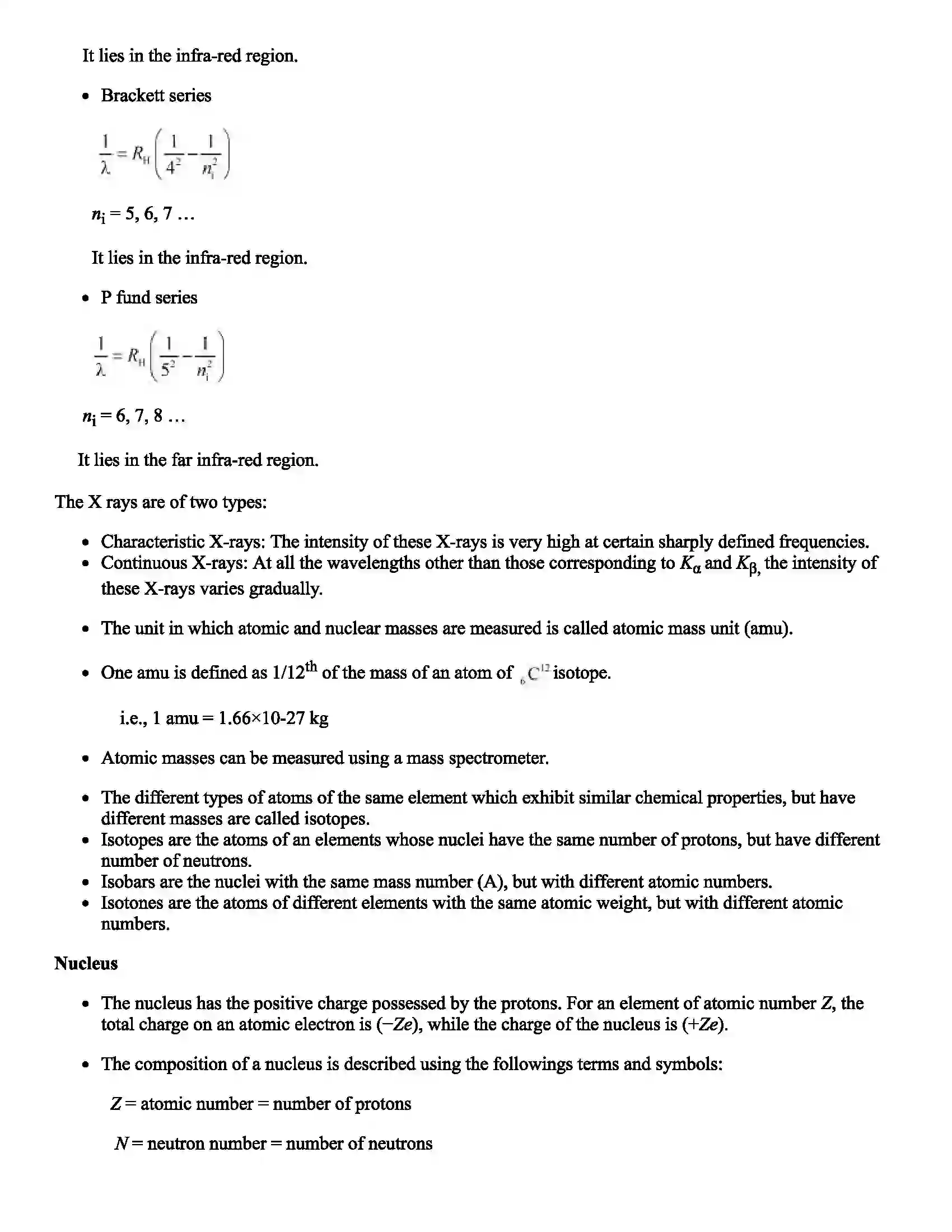 Maharashtra Board Class 12th Physics Atoms, Molecules and Nuclei Revision Note 3