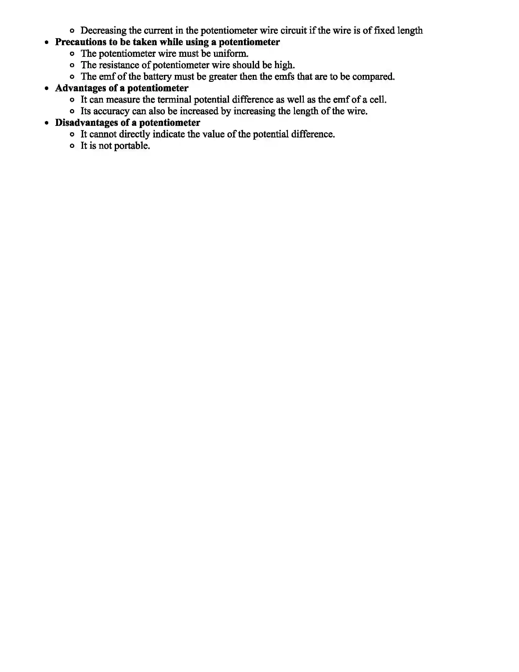 Maharashtra Board Class 12th Physics Current Electricity Revision Note 3