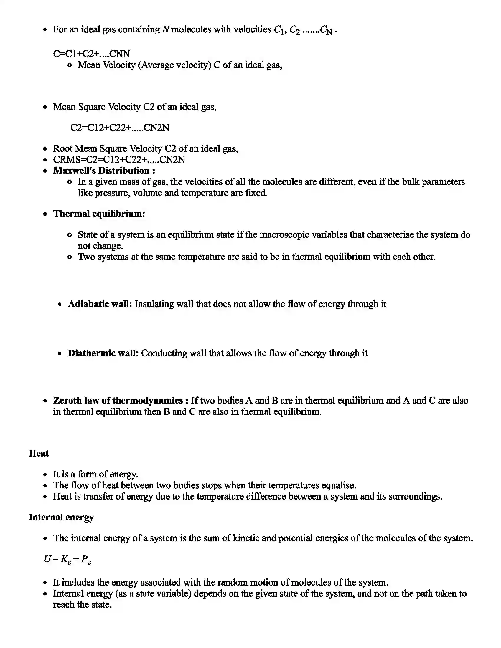 Maharashtra Board Class 12th Physics Kinetic Theory of Gases & Radiation Revision Note 4