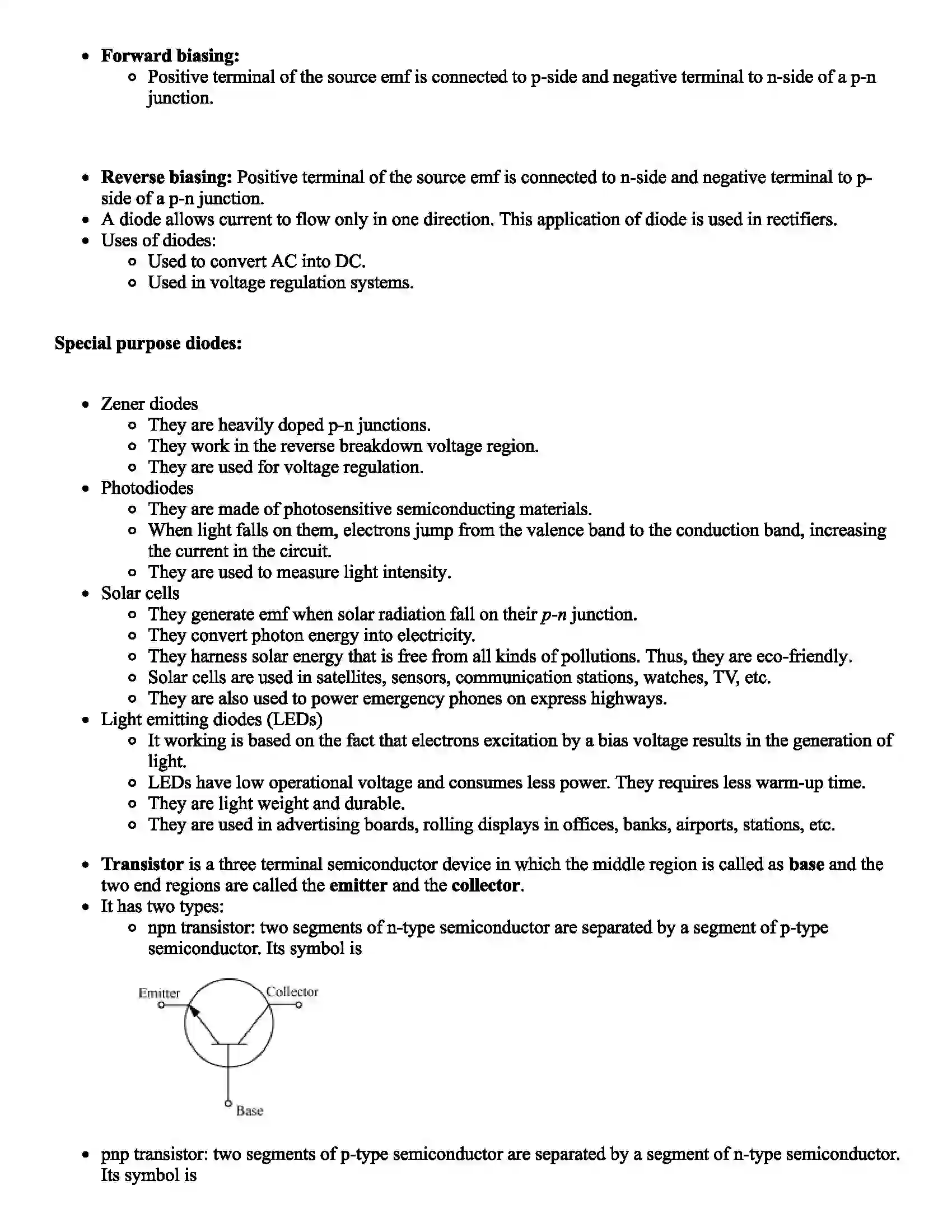 Maharashtra Board Class 12th Physics Semiconductors Revision Note 2