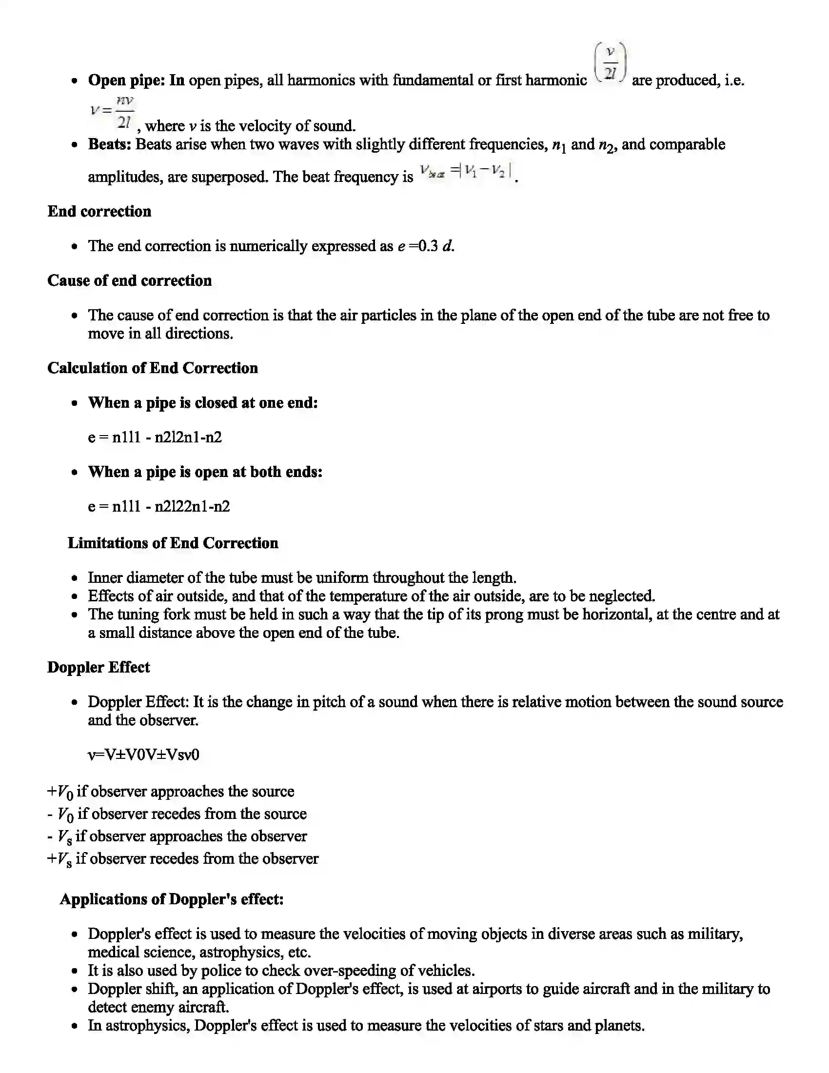 Maharashtra Board Class 12th Physics Wave Motion & Stationary Waves Revision Note 3