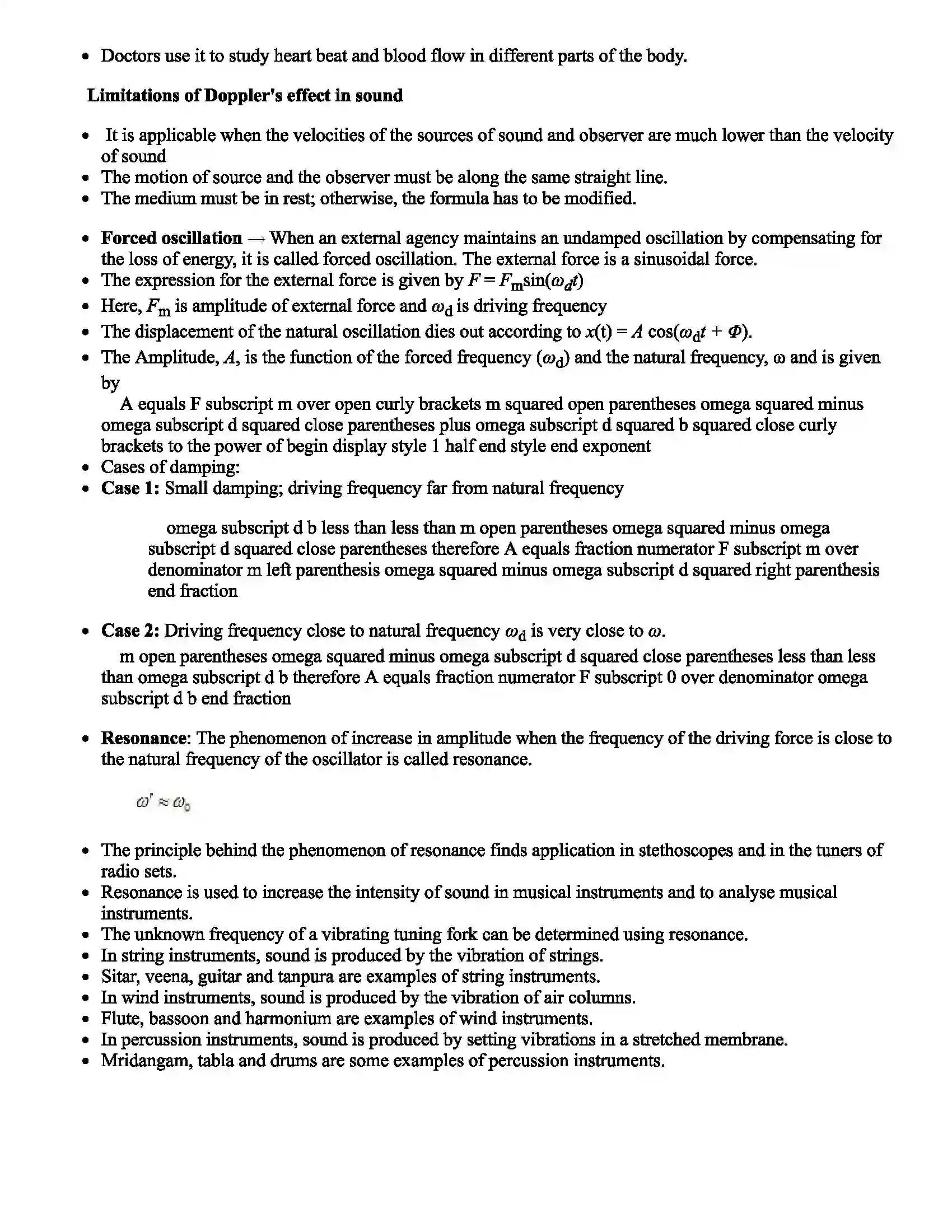 Maharashtra Board Class 12th Physics Wave Motion & Stationary Waves Revision Note 4