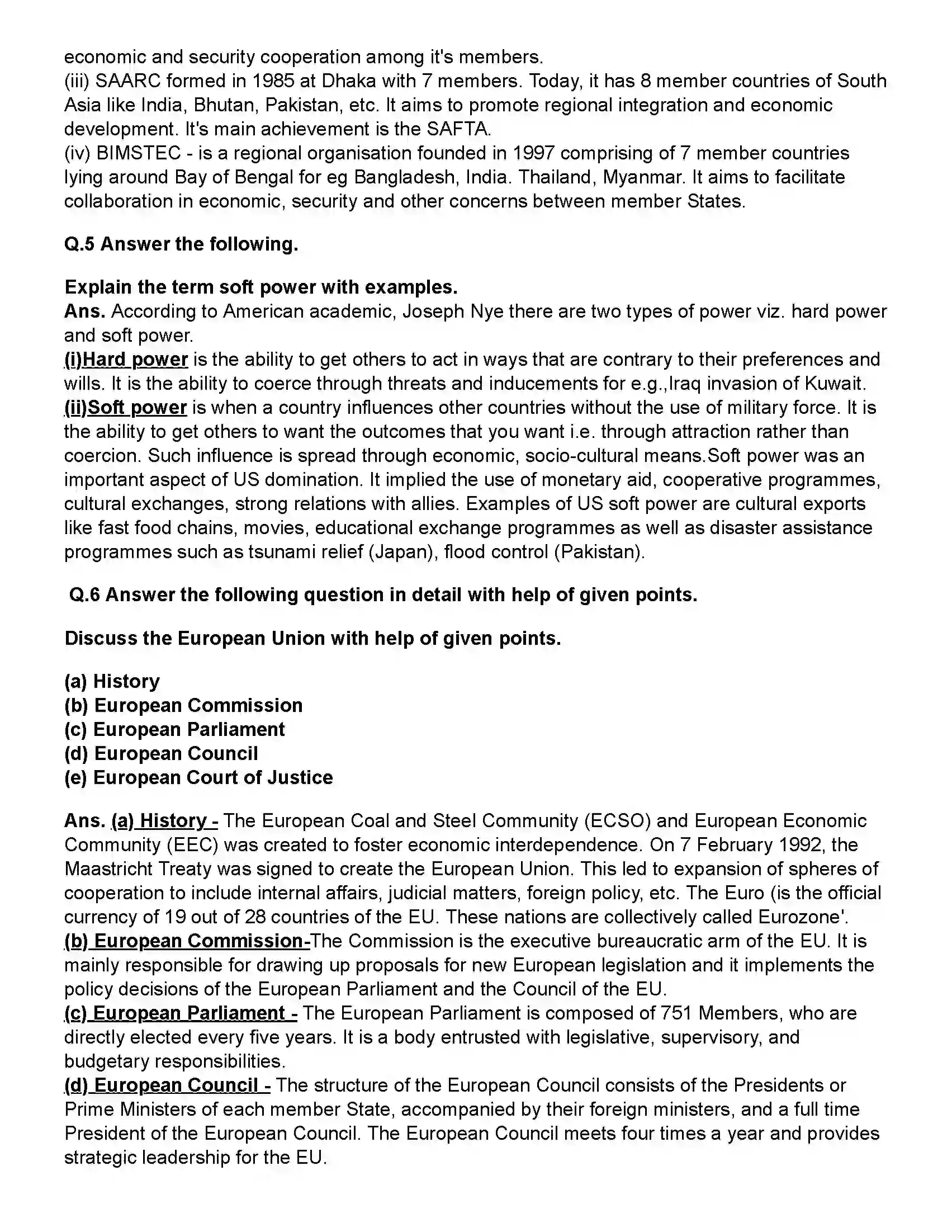 Maharashtra Board Class 12th Political Science The world Since 1991 Revision Note 5