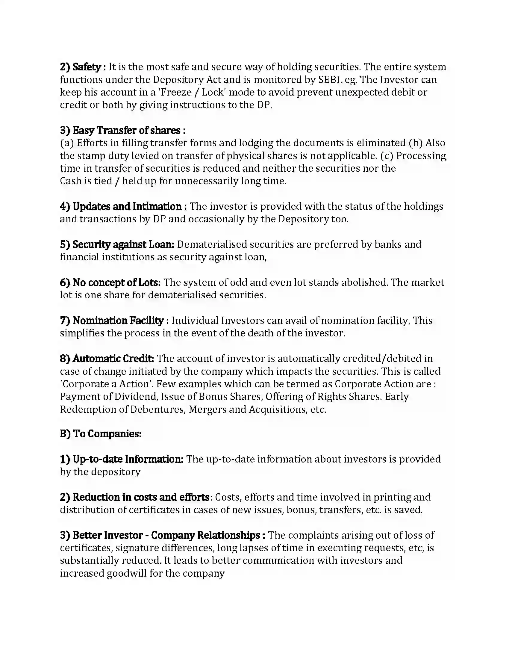 Maharashtra Board Class 12th Secretarial Practice Depository System Revision Note 21