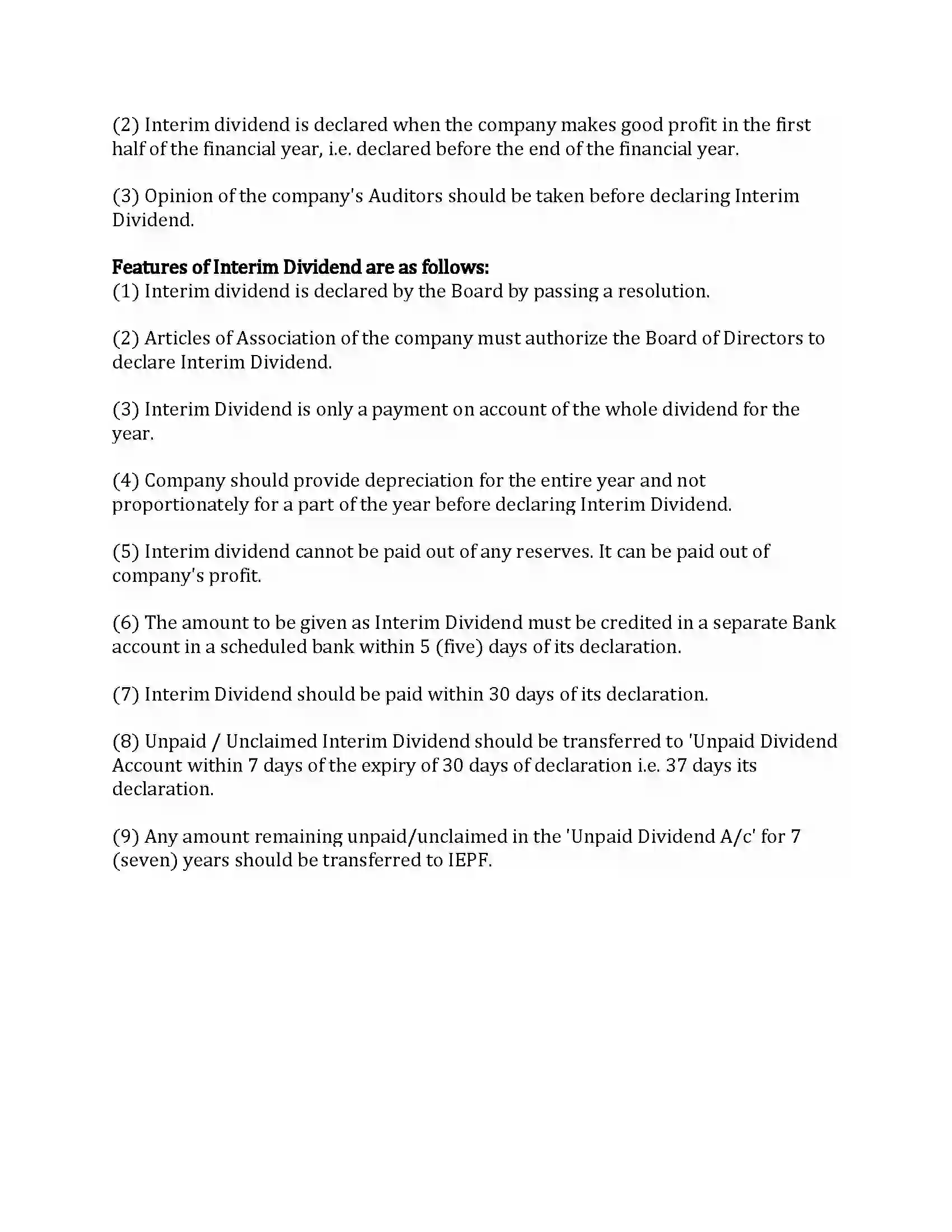 Maharashtra Board Class 12th Secretarial Practice Dividend and Interest Revision Note 27
