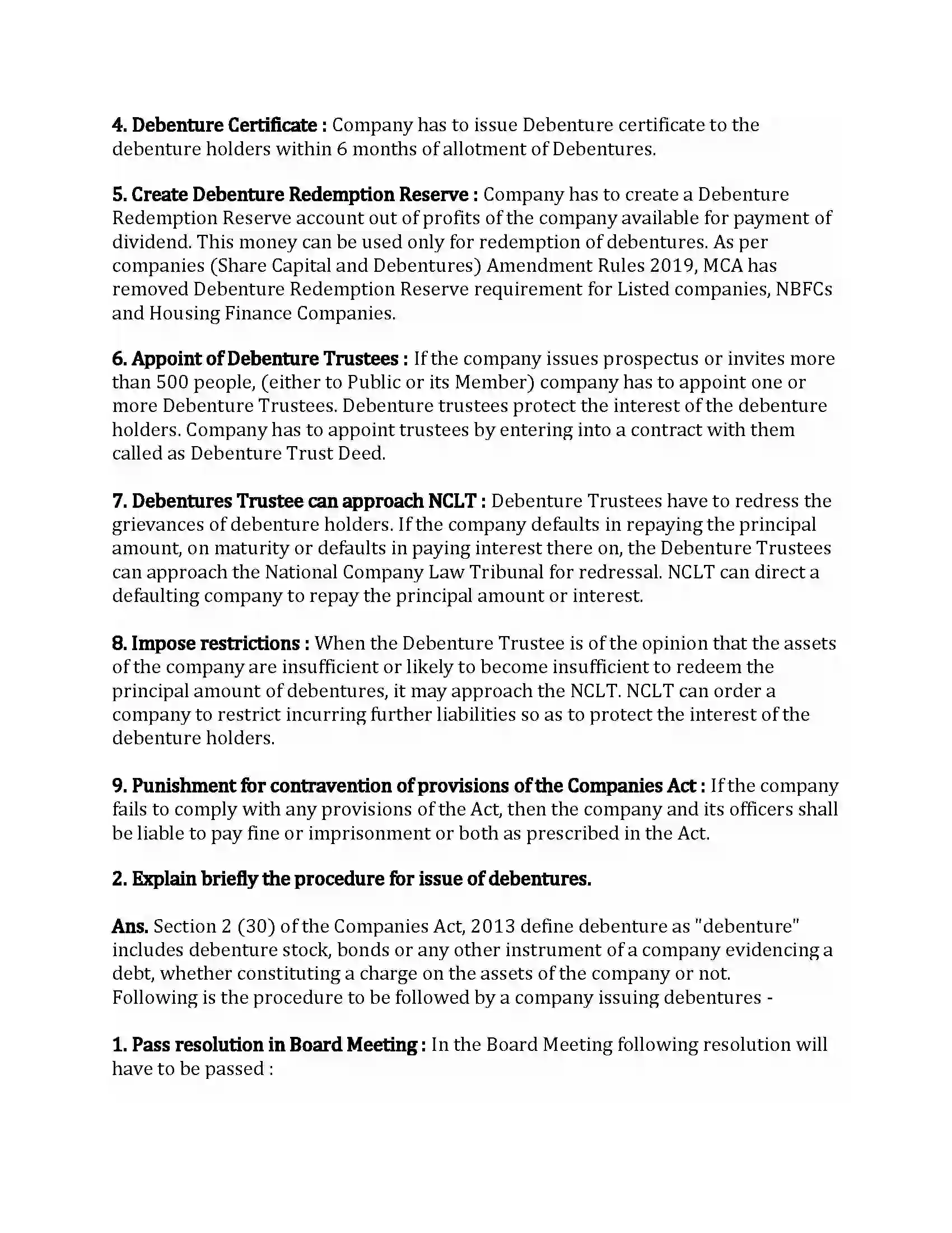 Maharashtra Board Class 12th Secretarial Practice Introduction to Corporate Finance Revision Note 16