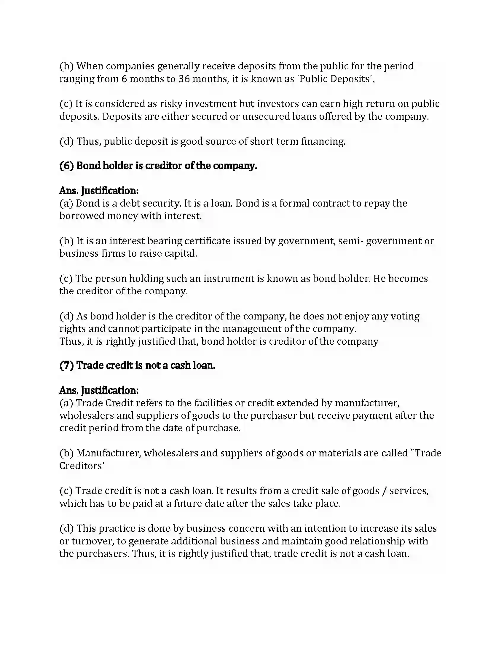 Maharashtra Board Class 12th Secretarial Practice Sources of Corporate Finance Revision Note 21