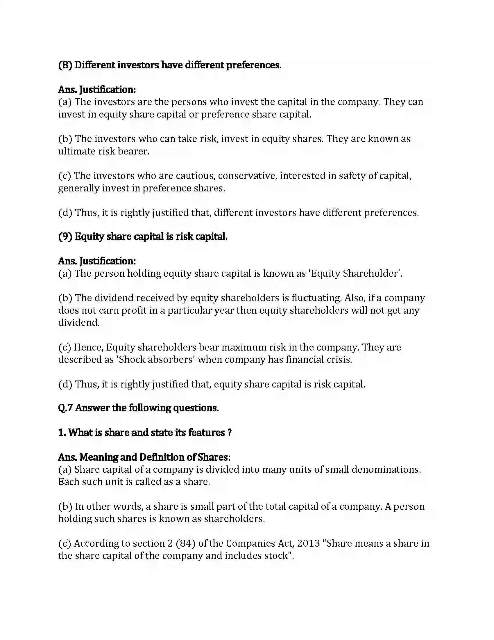 Maharashtra Board Class 12th Secretarial Practice Sources of Corporate Finance Revision Note 22