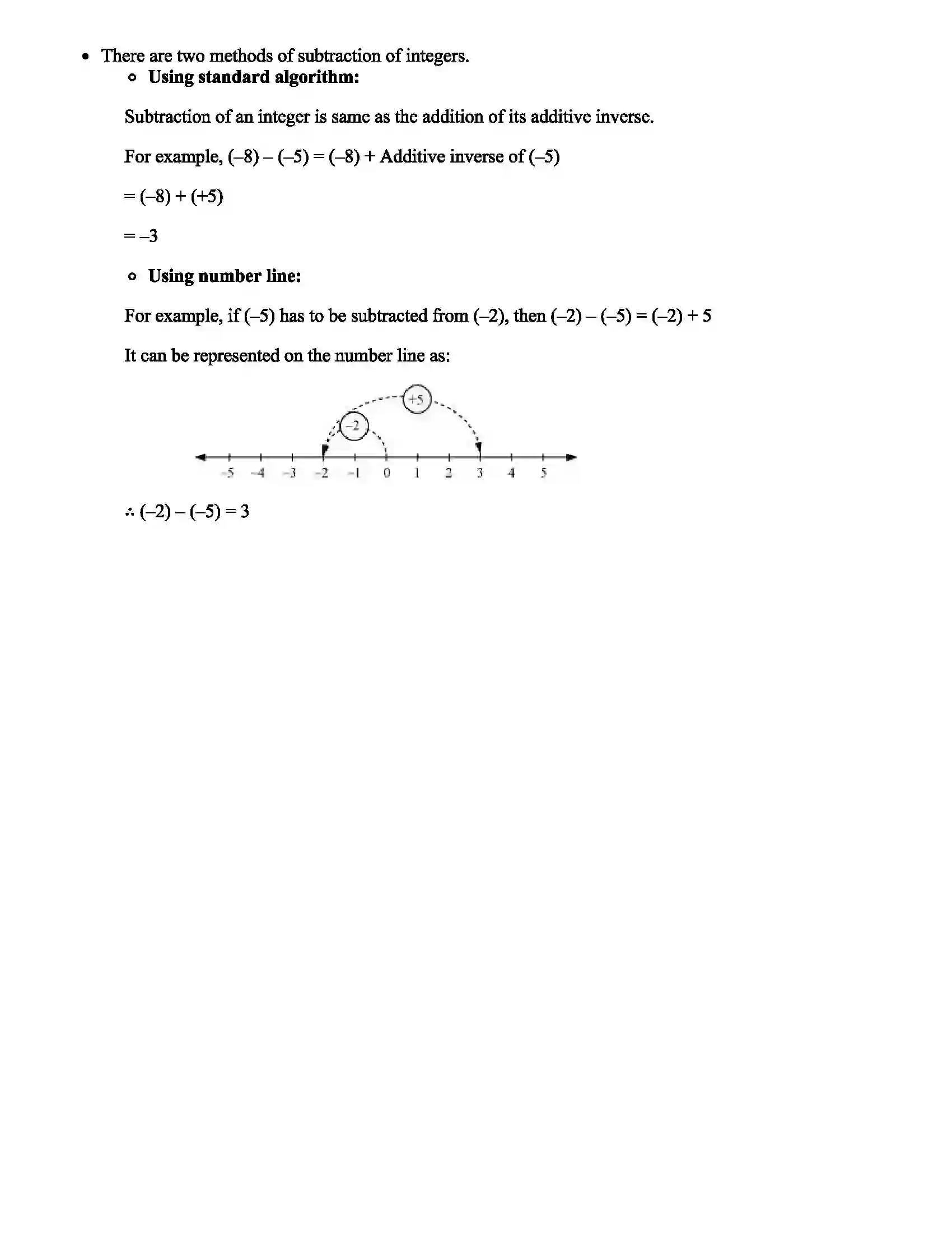Maharashtra Board Class 6th Mathematics Integers Revision Note 3
