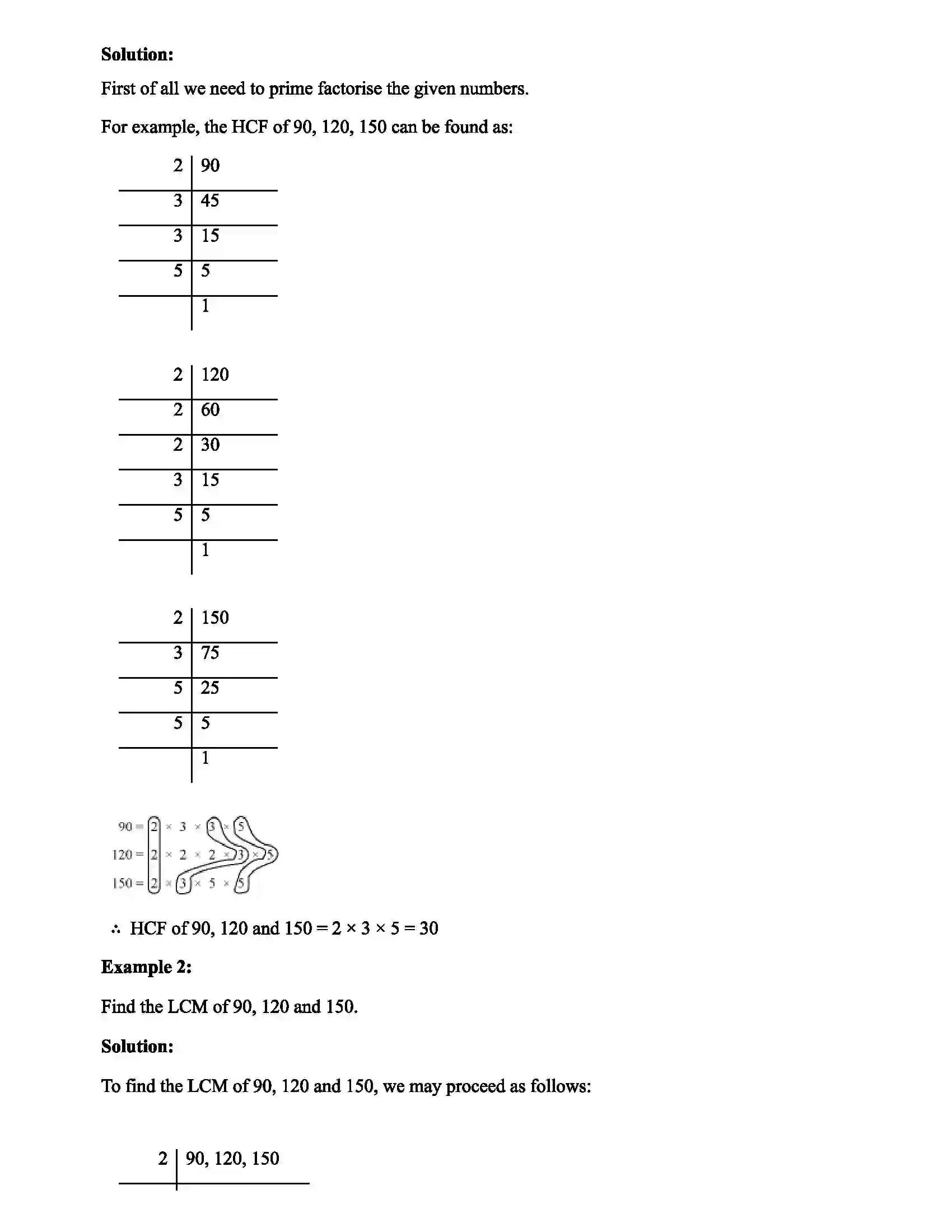 Maharashtra Board Class 7th Mathematics HCF and LCM Revision Note 2