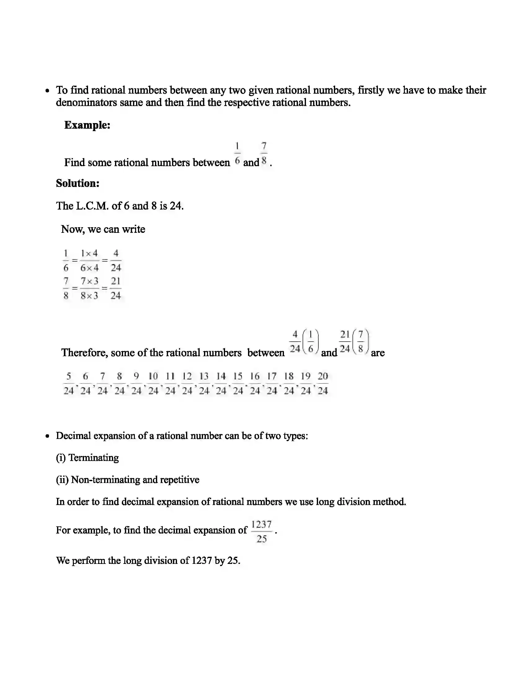 Maharashtra Board Class 7th Mathematics Operations on Rational Numbers Revision Note 2