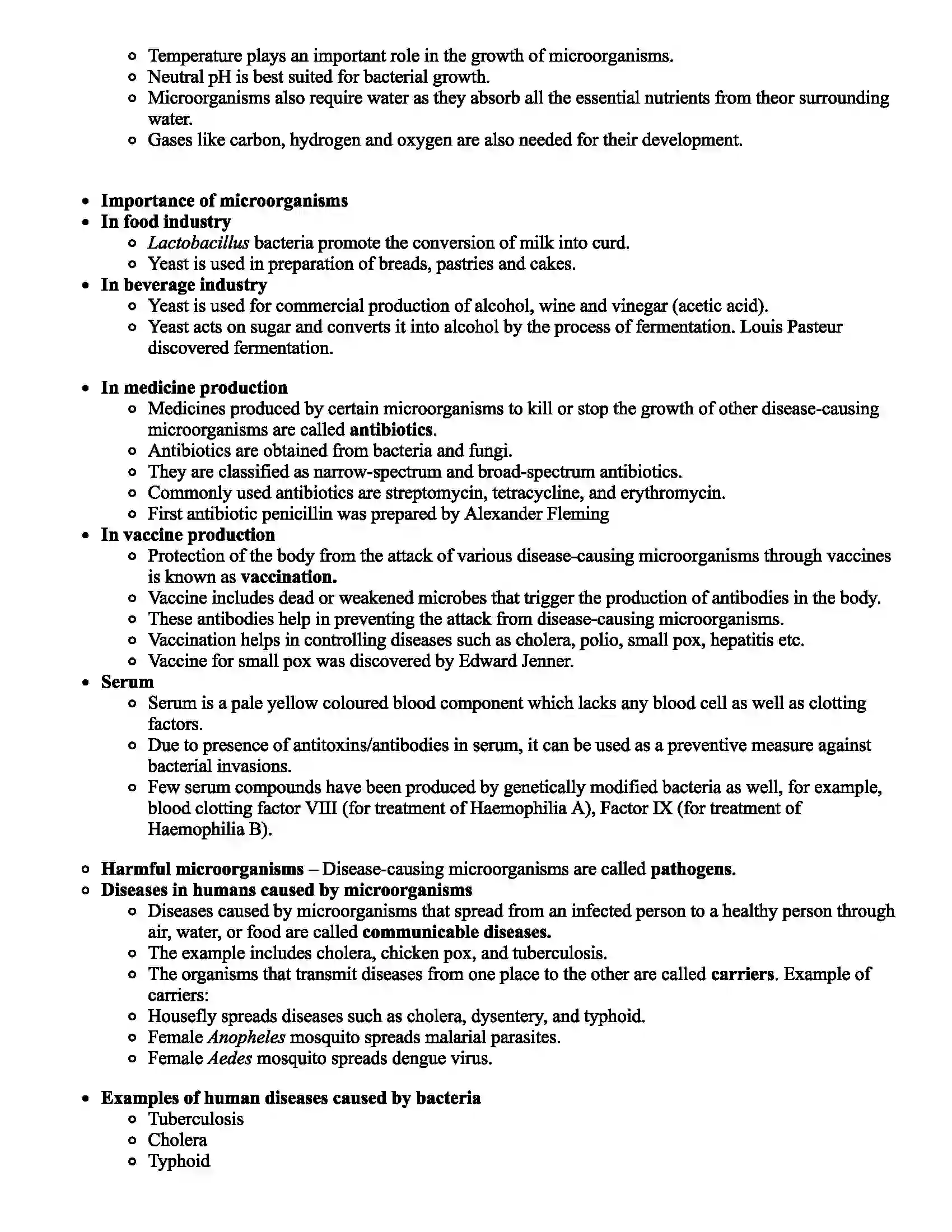 Maharashtra Board Class 7th Science Cell Structure and Micro-organisms Revision Note 8