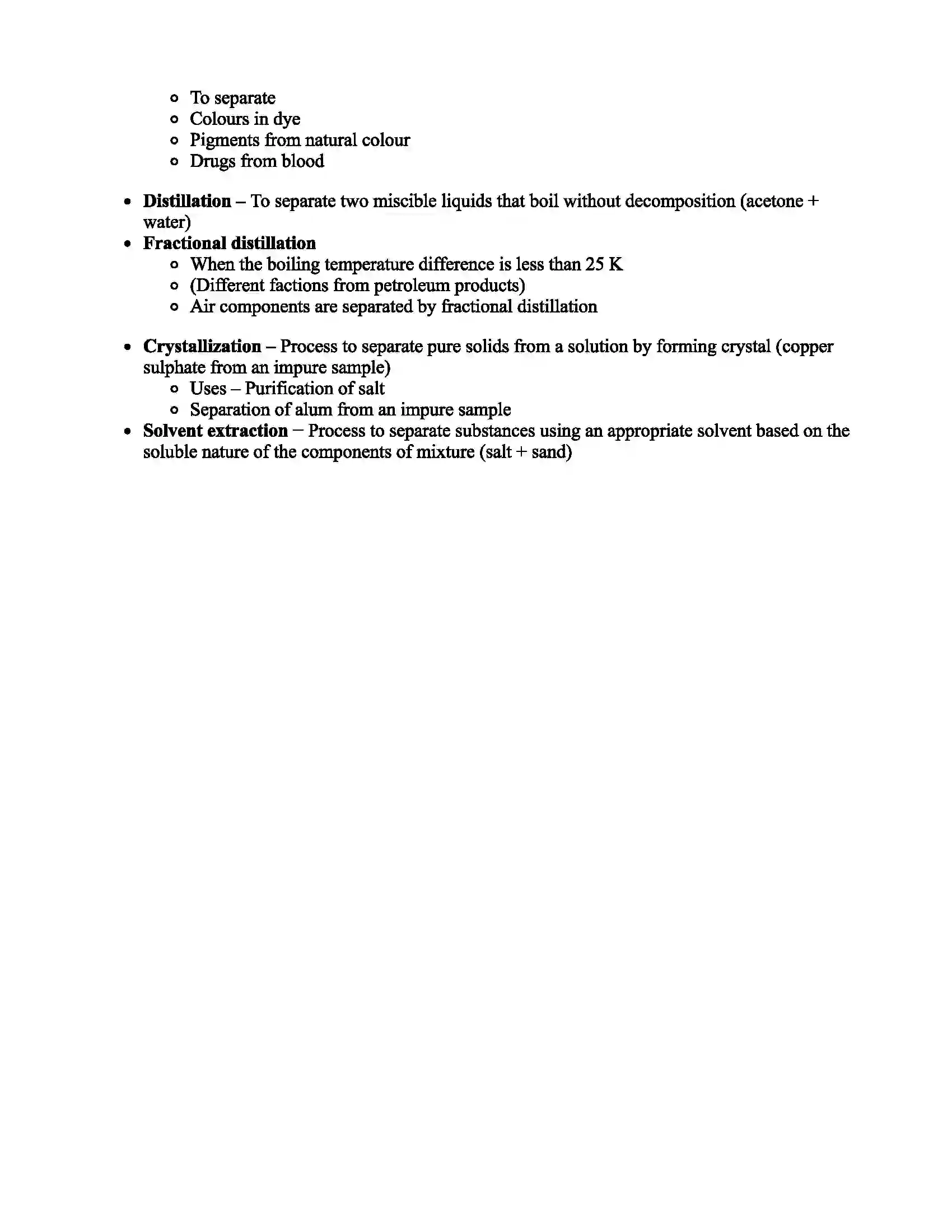 Maharashtra Board Class 7th Science Elements, Compounds and Mixtures Revision Note 3